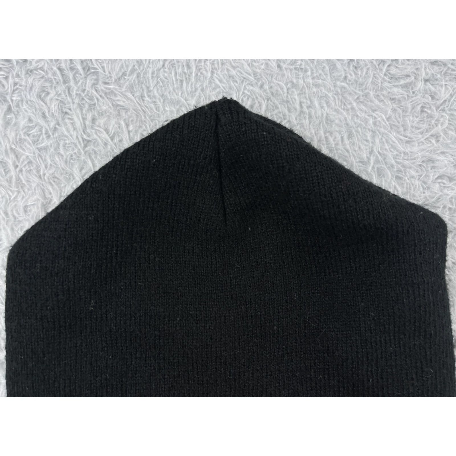 Vintage Wrestling Beanie Toque Hat Adult One Size Black Acrylic Knit Outdoors Size ONE SIZE - 3 Thumbnail