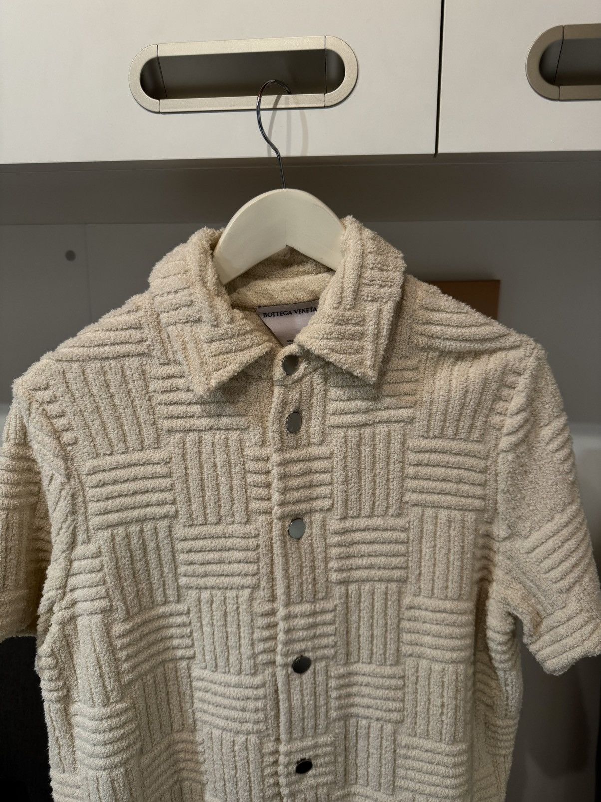 Bottega Veneta Bottega Veneta Intrecciato-Jacquard Terry Overshirt Size US M / EU 48-50 / 2 - 3 Thumbnail