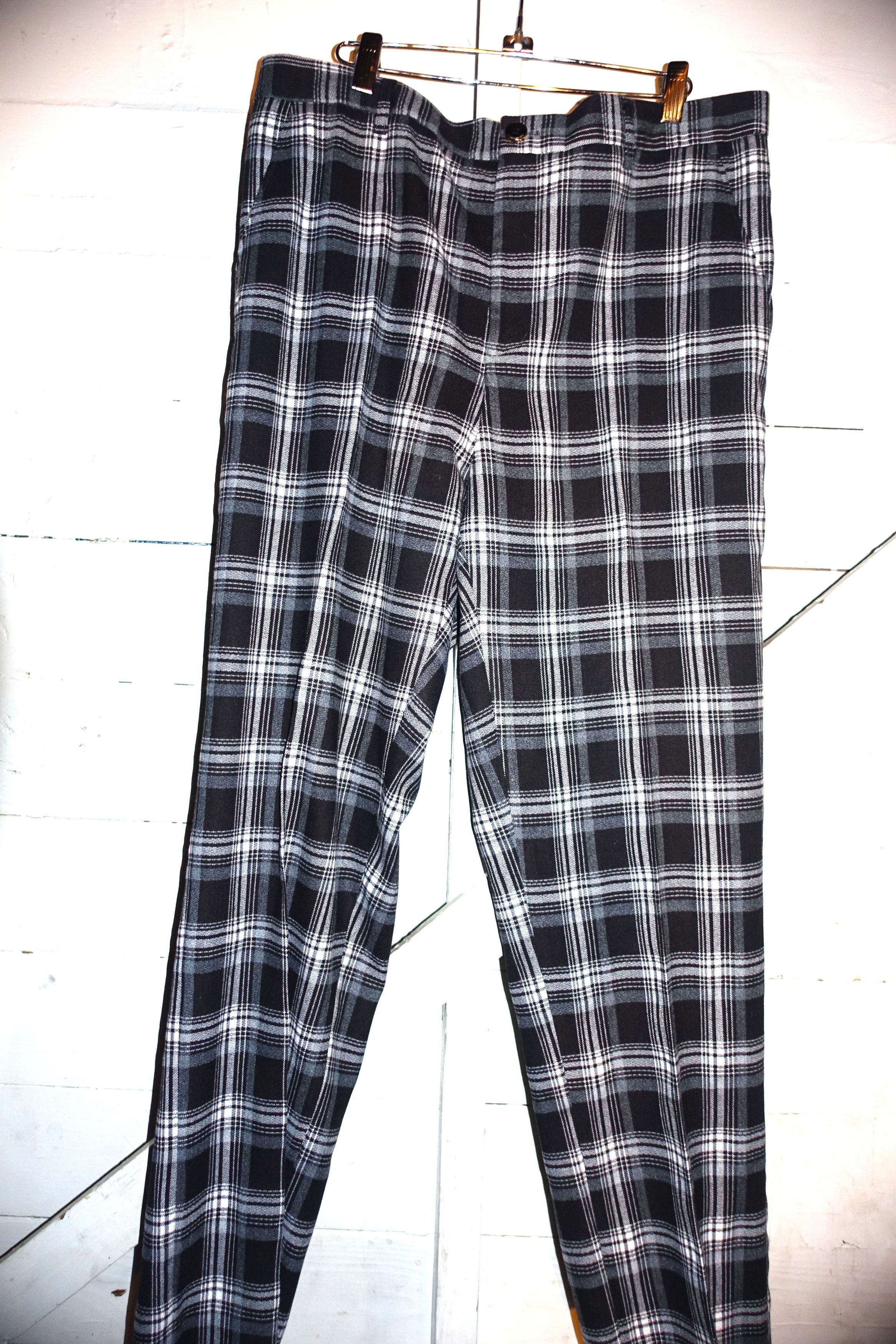 Other Prestige Original Black Gray Plaid Pants 38 Size US 38 / EU 54 - 2 Thumbnail