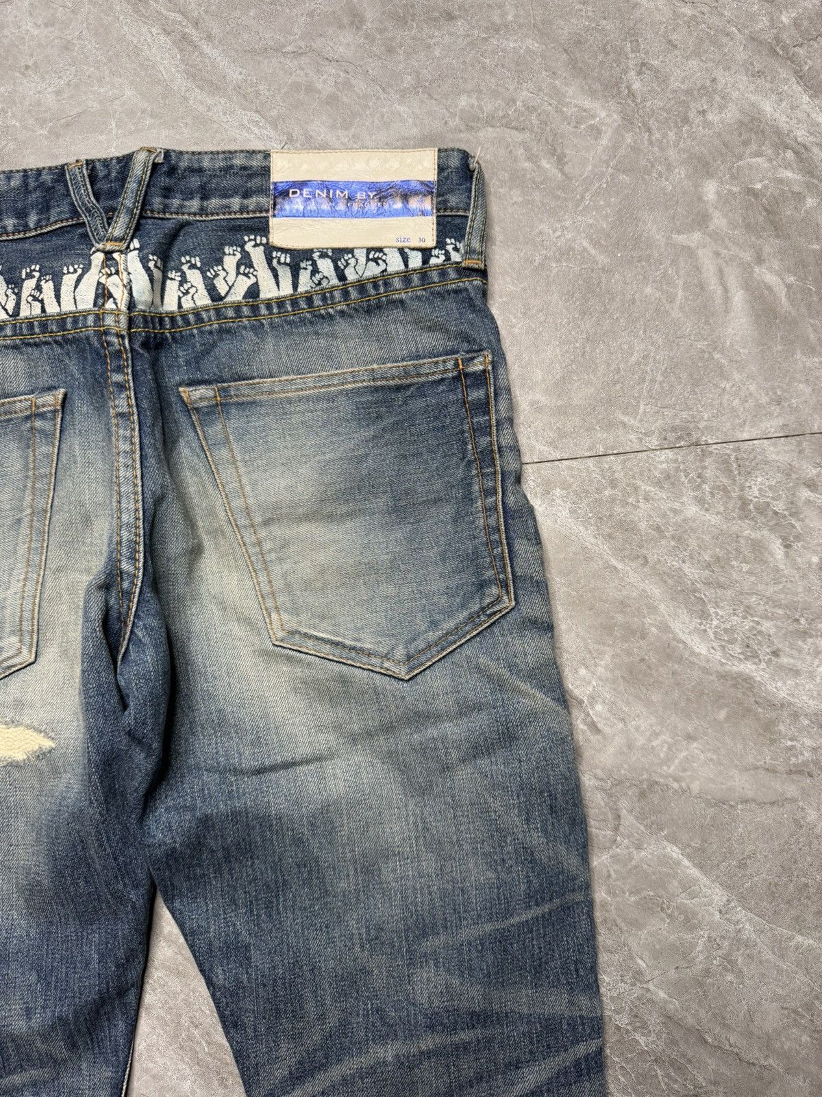 Fragment Design × Vanquish S/S 11 Distressed Jeans With Fragment Logo Size US 30 / EU 46 - 9 Thumbnail