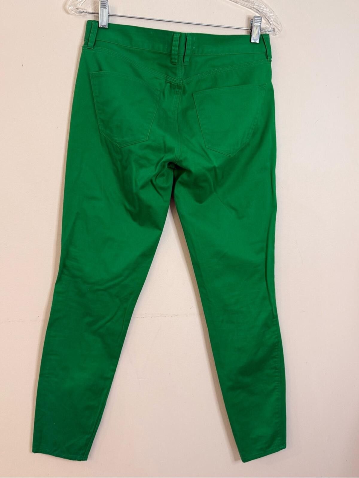 Madewell Madewell Skinny Ankle green pants zip button soft SZ 2 Size 26" / US 2 / IT 38 - 2 Thumbnail