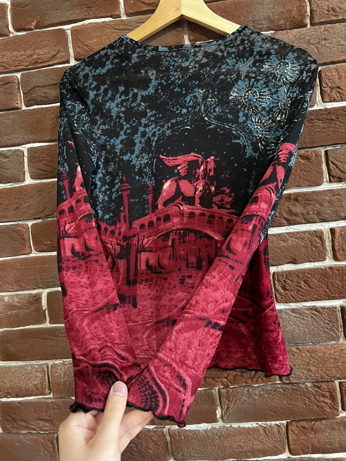 Vintage Rare Vintage blood Japanese Mesh top like jean paul gaultier Size XS / US 0-2 / IT 36-38 - 5 Thumbnail