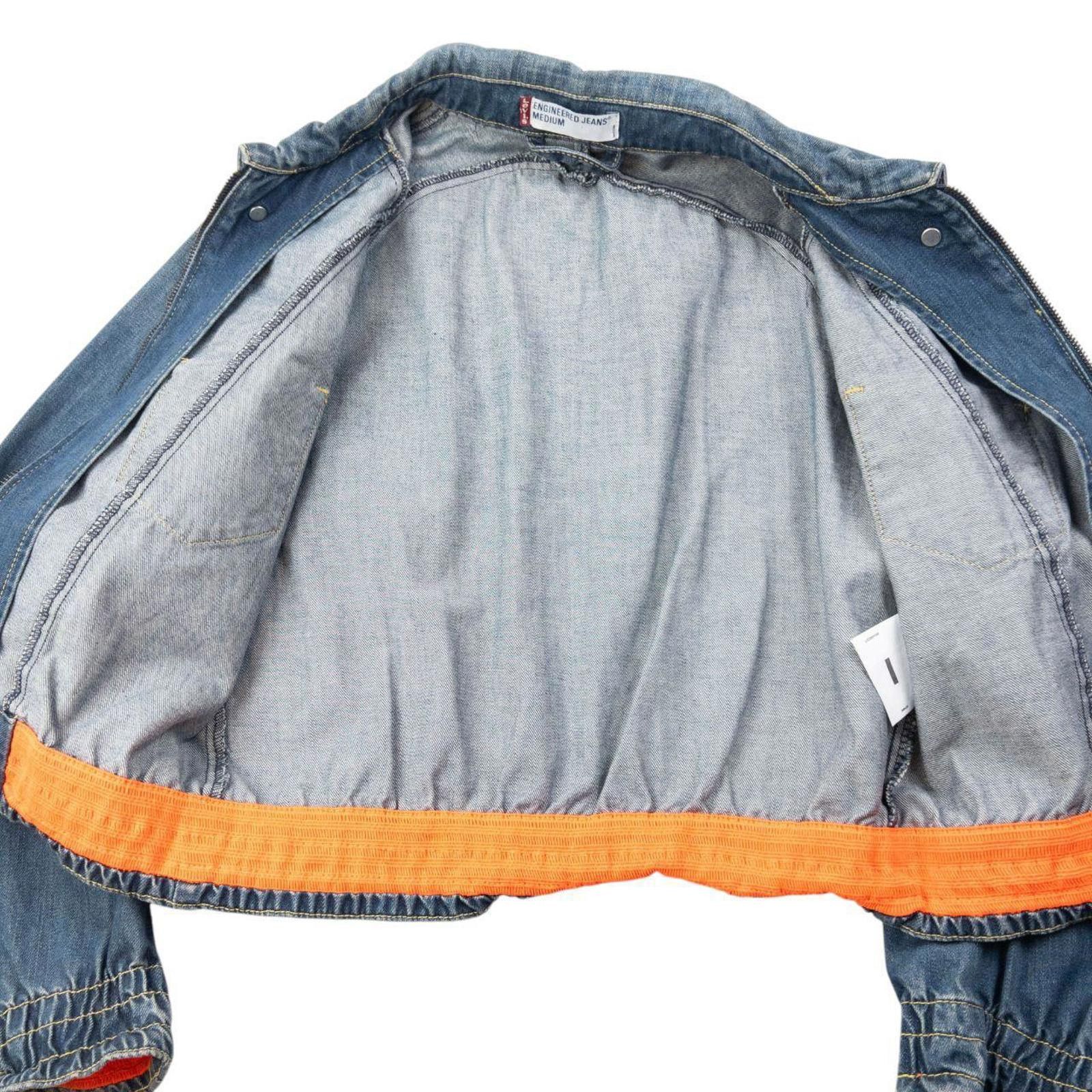 Levi's Vintage 2000s Levi's Zip Up Cropped Denim Jacket Womens M Size M / US 6-8 / IT 42-44 - 3 Thumbnail