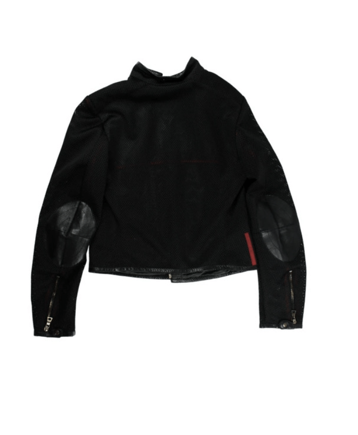 Miu Miu × Prada Prada Jacket 1999 Coat Mesh Bomber Red Tab Sport EX0010 Size M / US 6-8 / IT 42-44 - 10 Thumbnail