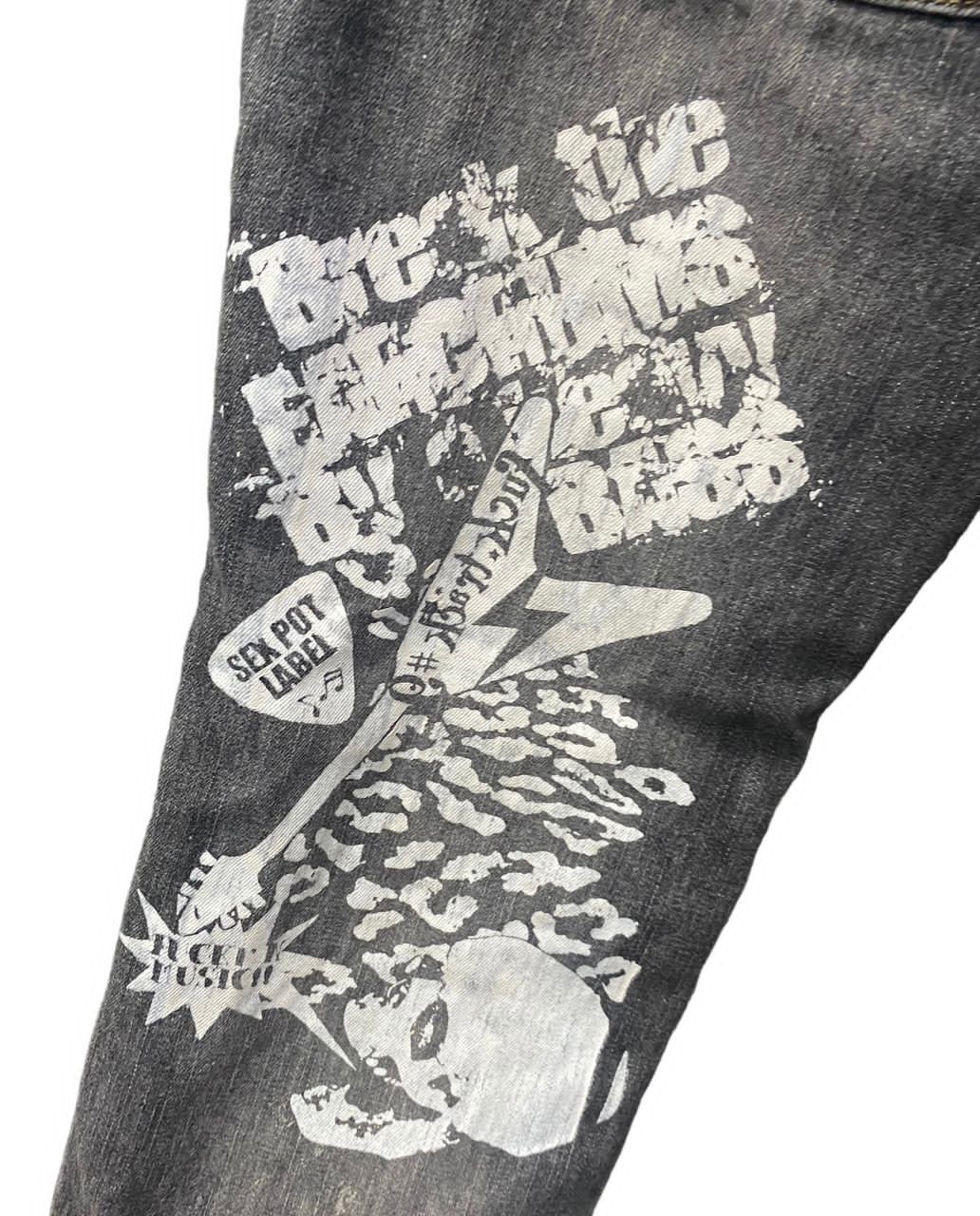 💥BEST OFFER💥SEX POT LABEL PUNK DISTRESSED DENIM