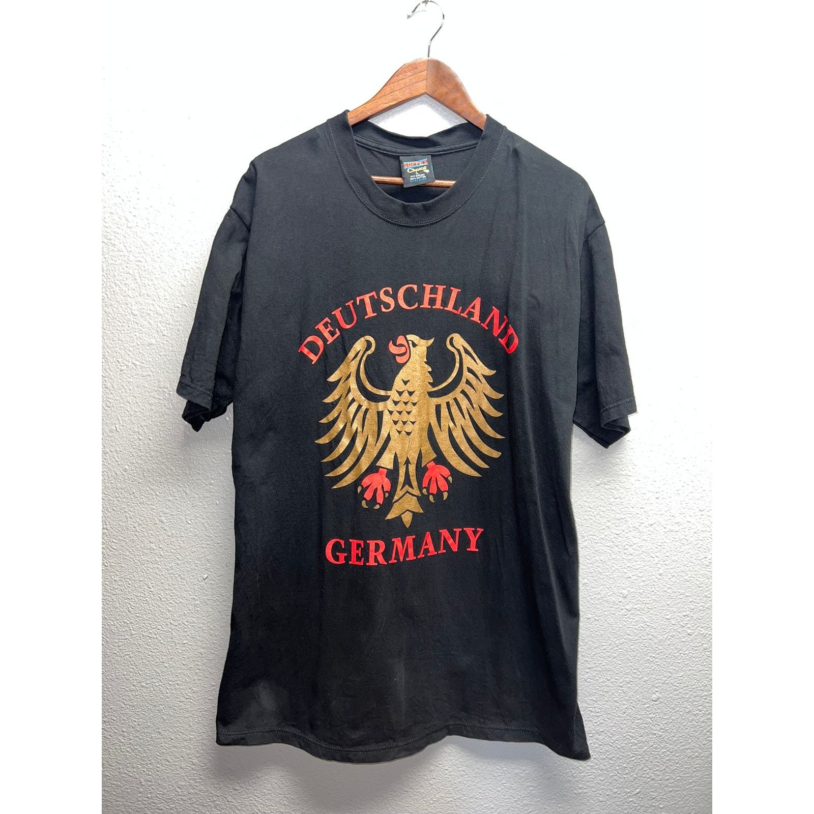 Soffe Vintage Germany Shirt Deutschland Golden Eagle Tee 90s VTG L Size US L / EU 52-54 / 3 - 1 Thumbnail