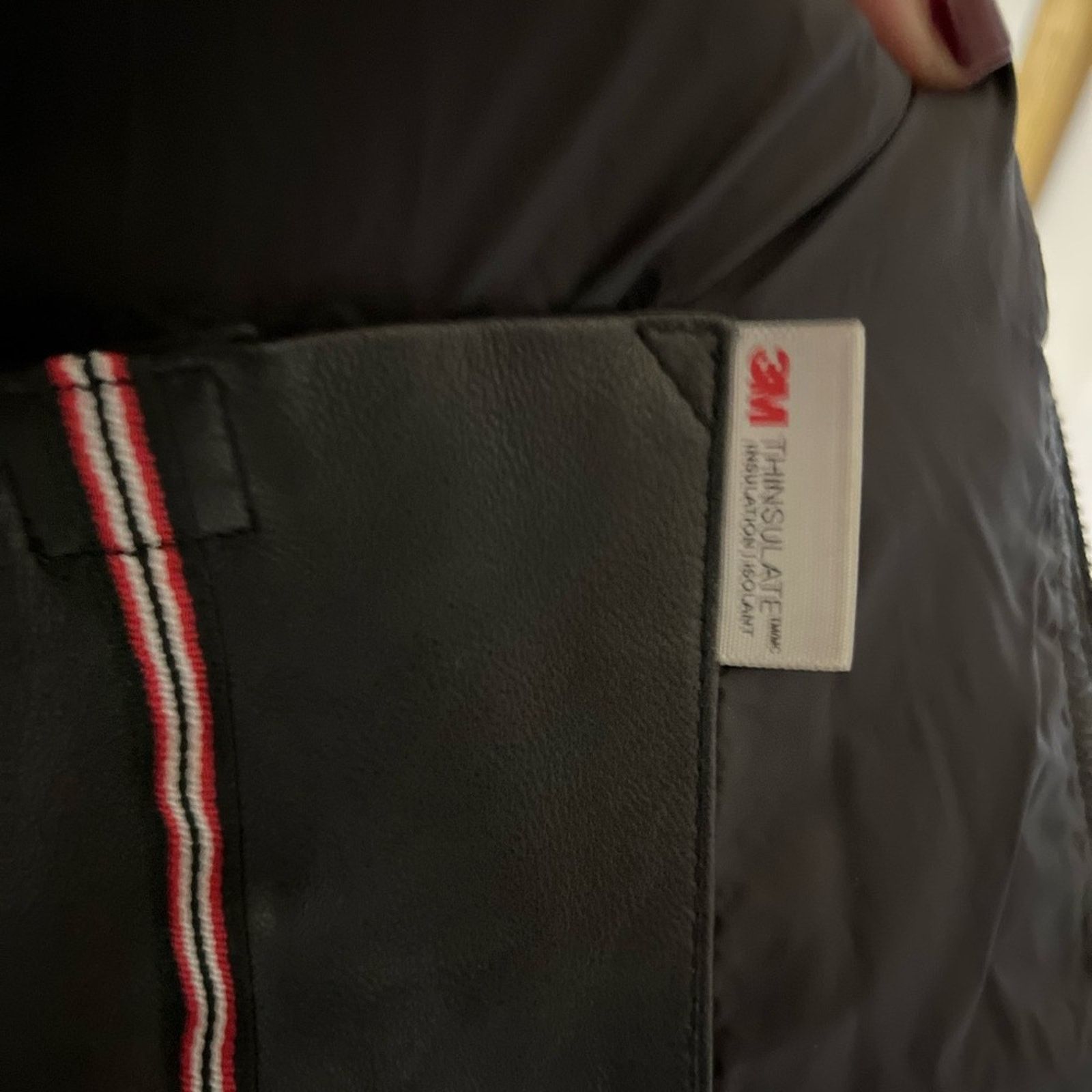 OAK OAKWOOD-Black Jelly Leather Jacket-Sz M -lambskin/racoon fur Size M / US 6-8 / IT 42-44 - 8 Thumbnail