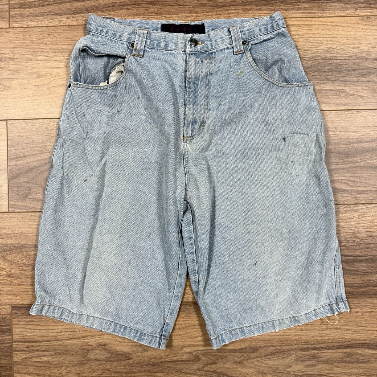 Vintage Vintage Hot Chili Blues Baggy Denim Shorts Size 36 (34x13) 9 Size US 36 / EU 52 - 2 Thumbnail