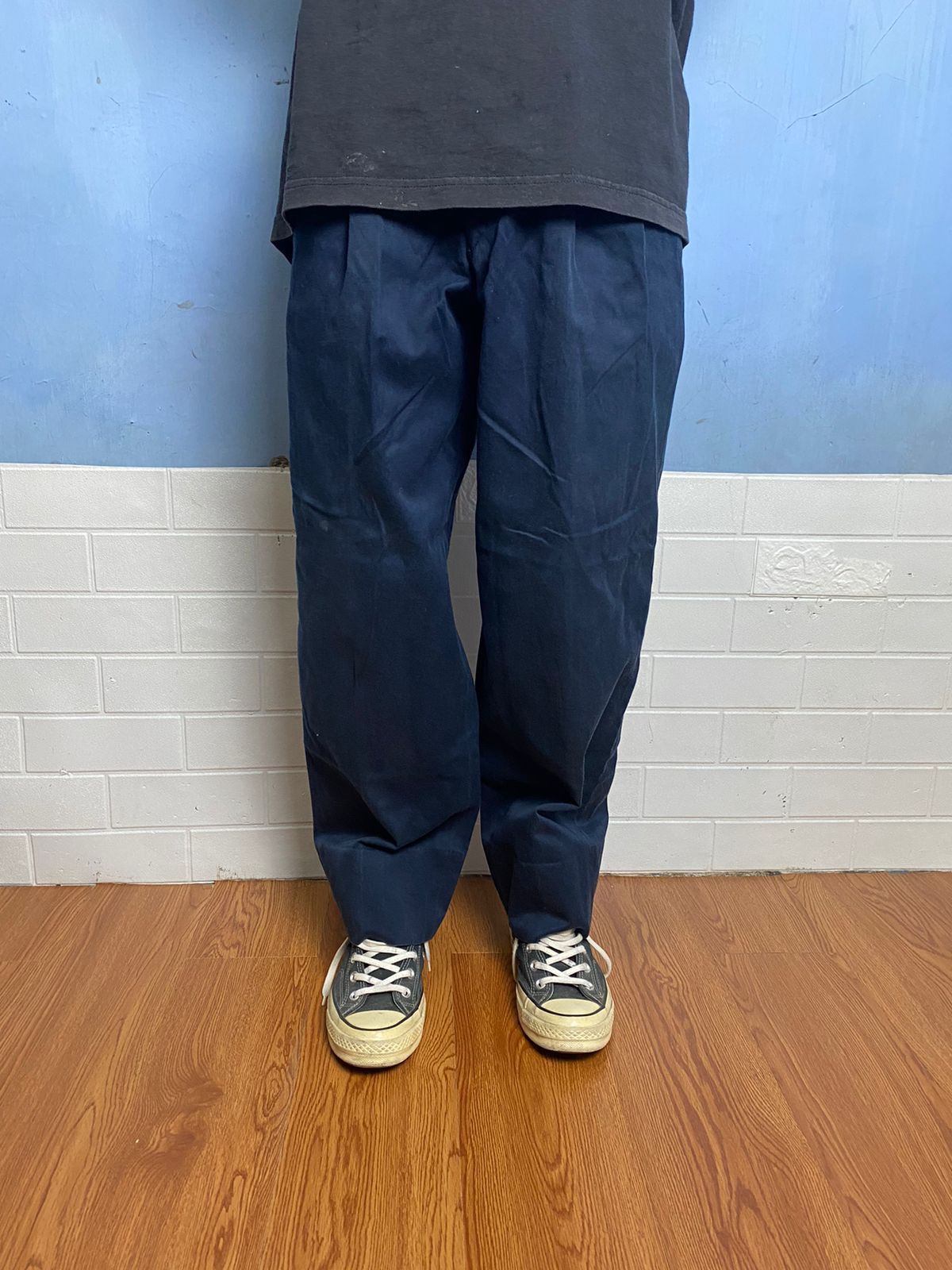 Yohji Yamamoto Vintage Yohji Yamamoto Pleated Wide Pants Size US 28 / EU 44 - 1 Thumbnail
