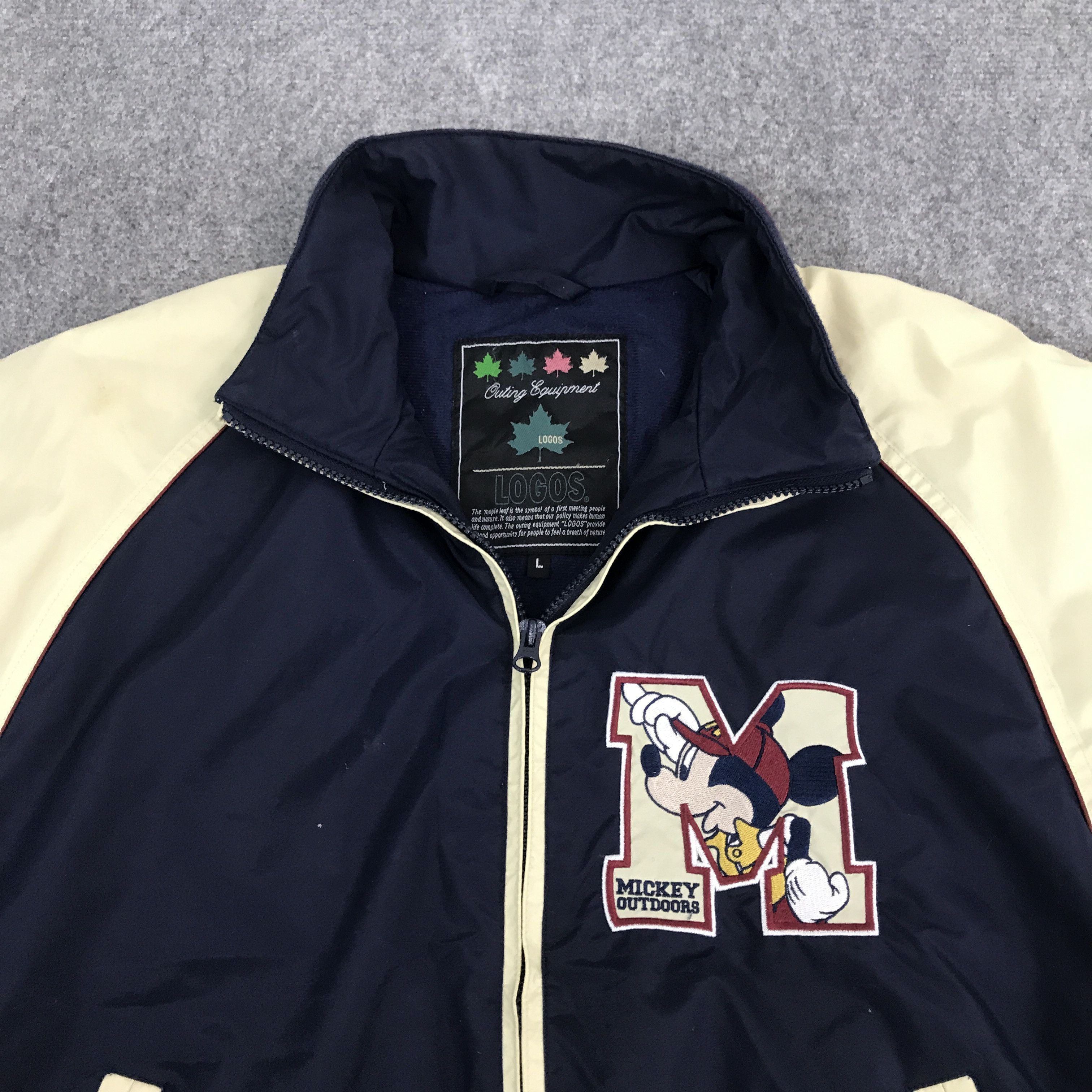 Japanese Brand × Mickey Mouse mickey outdoor varsity style zipper jacket Size US L / EU 52-54 / 3 - 8 Thumbnail