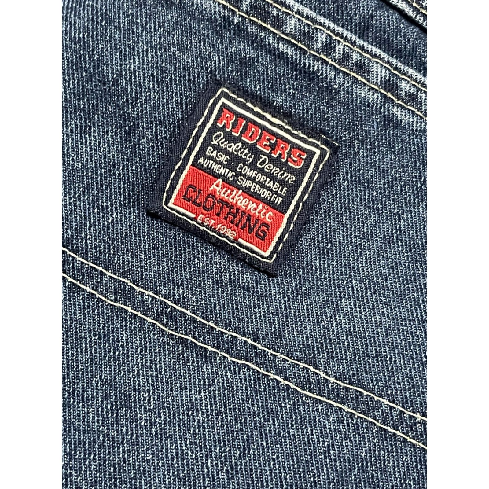 Vintage Riders Jeans Men’s 34x32 Blue Denim Straight Leg Pockets Size US 34 / EU 50 - 3 Thumbnail