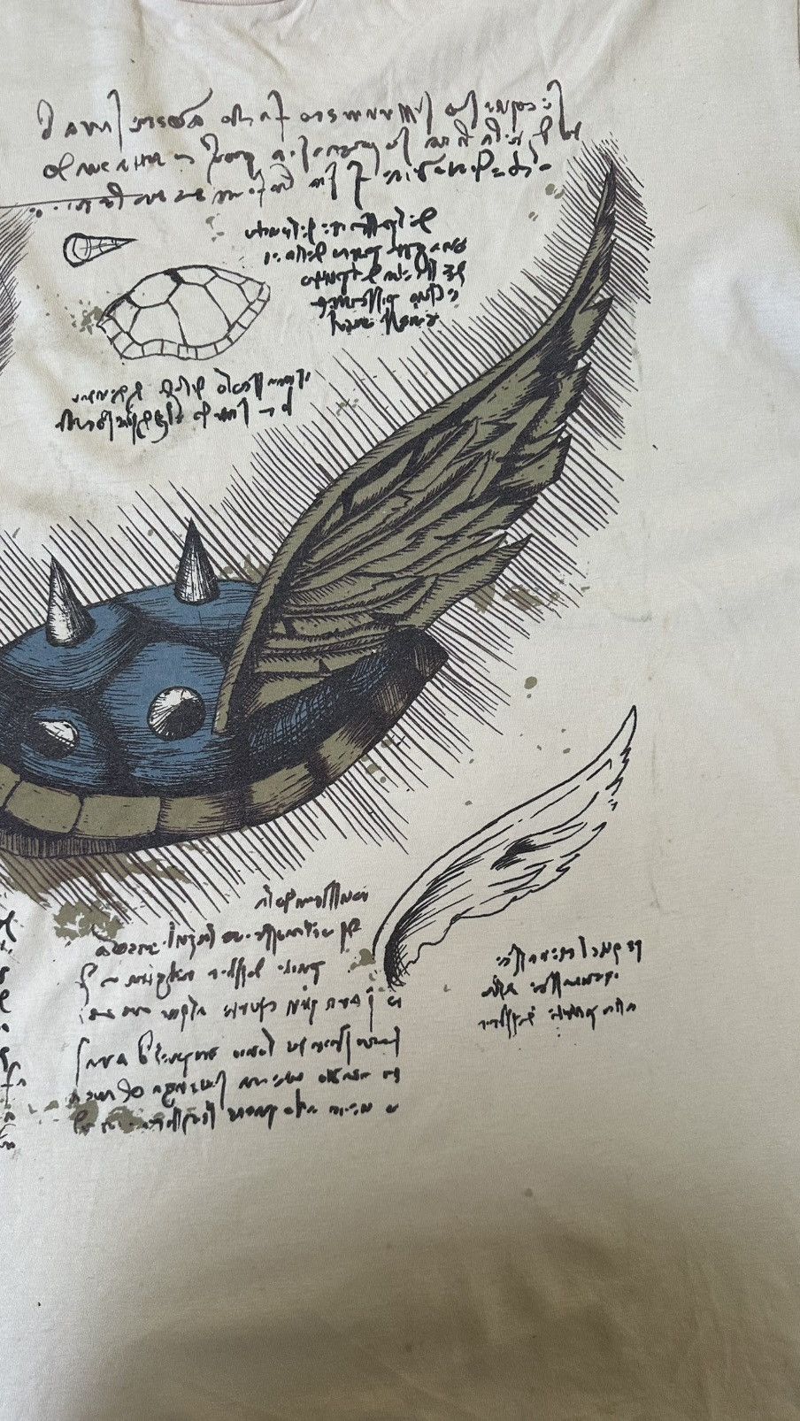 Arts & Science VINTAGE TURTLE ART DA VINCI TEE Size US L / EU 52-54 / 3 - 4 Thumbnail