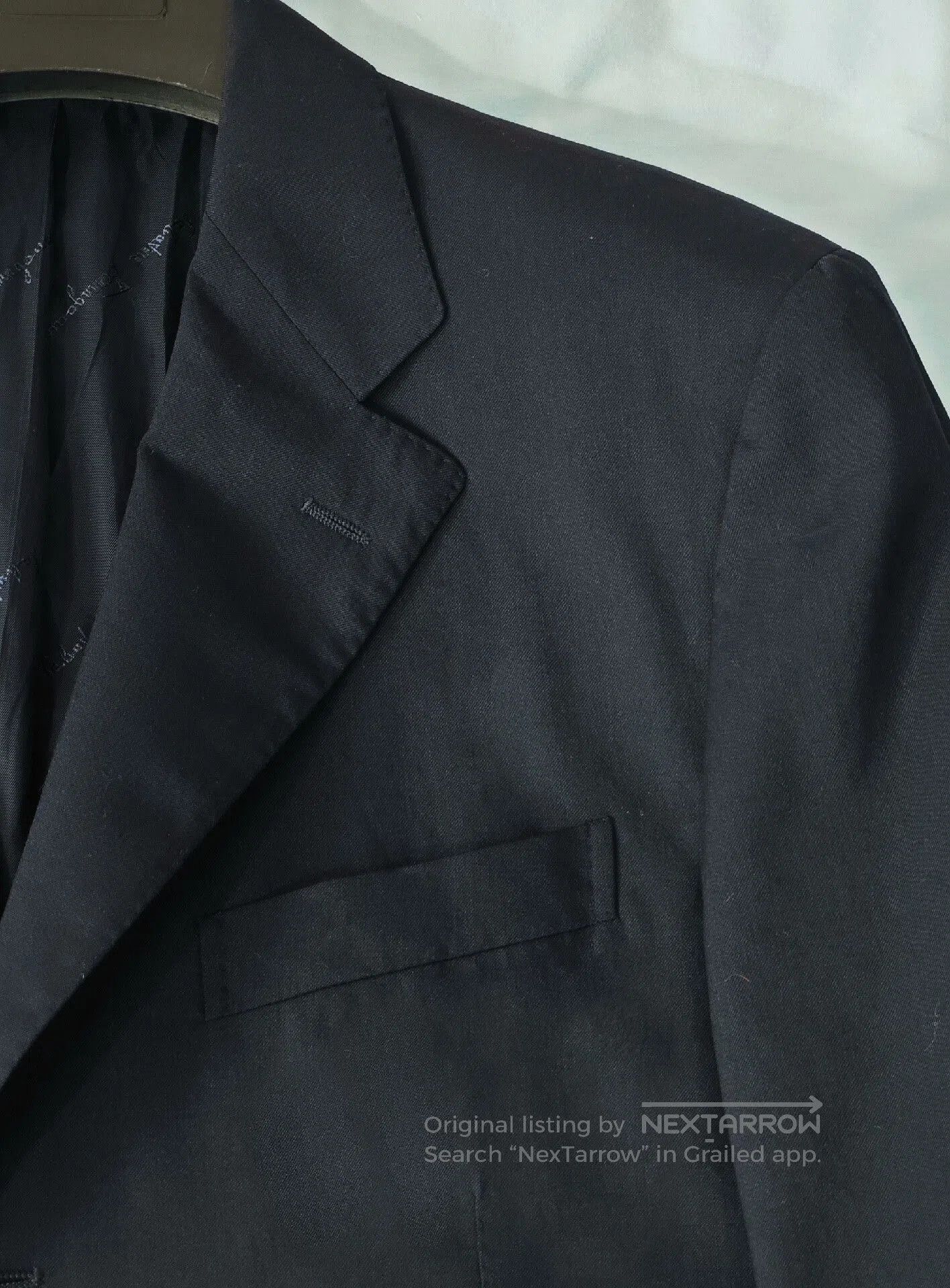 Salvatore Ferragamo Salvatore Ferragamo Navy Wool Suit Jacket. Size US M / EU 48-50 / 2 - 2 Thumbnail