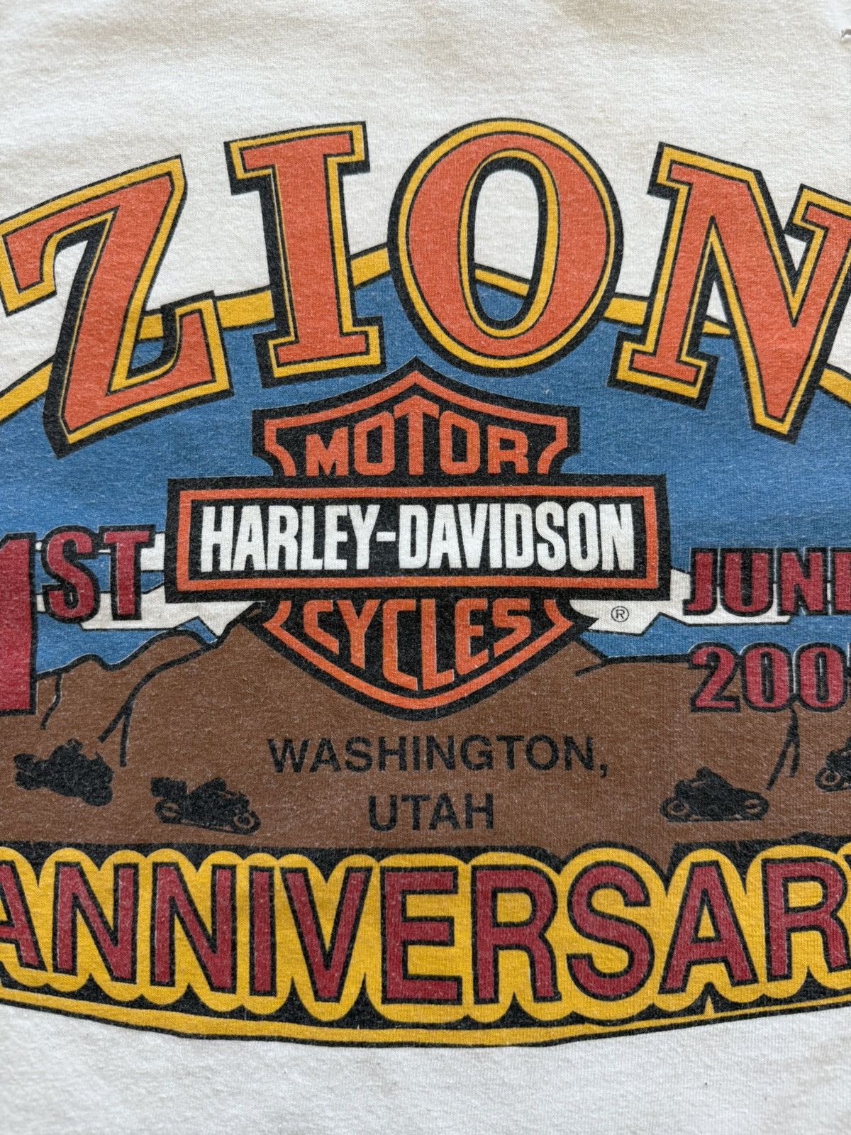 Harley Davidson Vintage ‘05 Zion Utah Harley Shirt Size US M / EU 48-50 / 2 - 7 Thumbnail