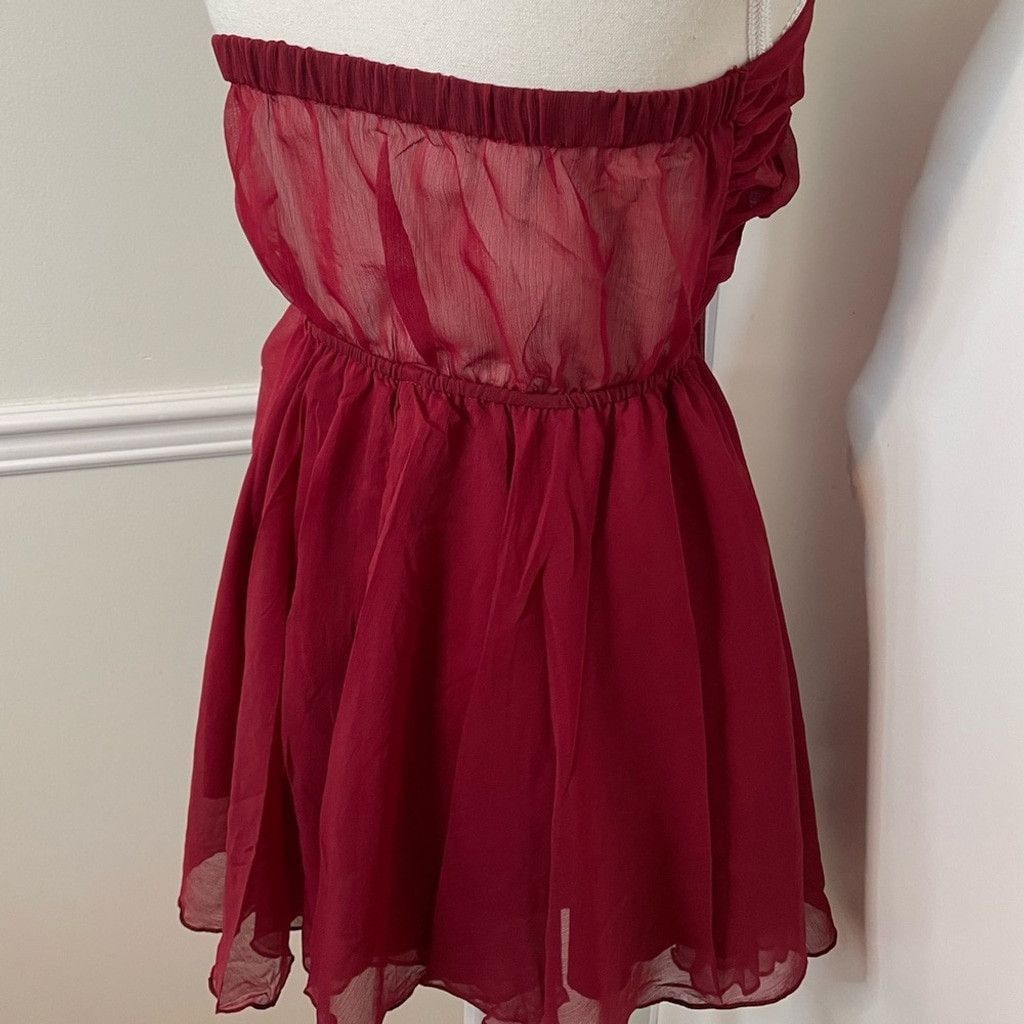Asos NWt Miss Selfridge Beach Dobby Chiffon Tie-Front Romper S Size 27" / US 4 / IT 40 - 8 Thumbnail
