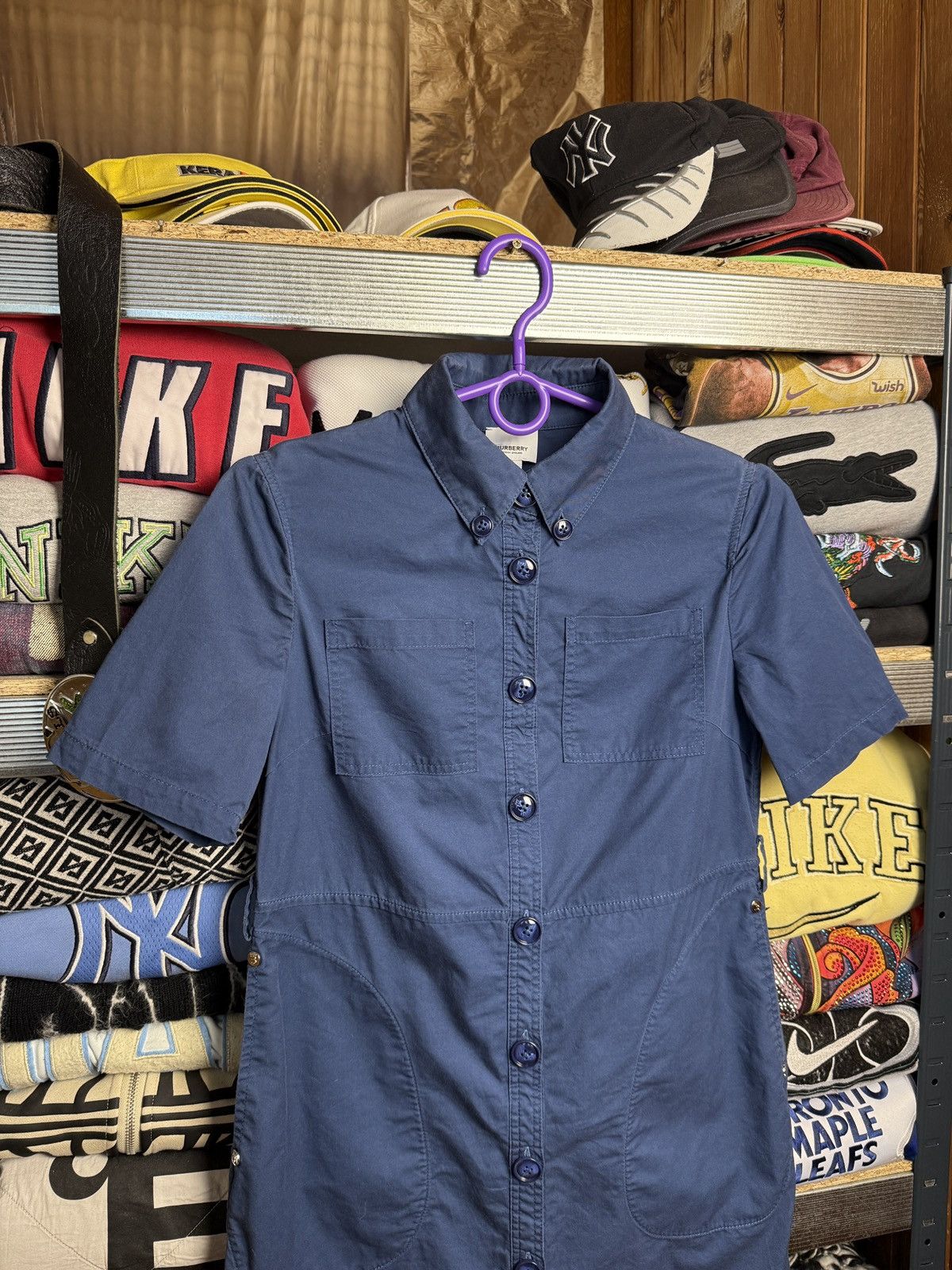 Burberry k Burberry Shirt Dress y2k style Size S / US 4 / IT 40 - 3 Thumbnail