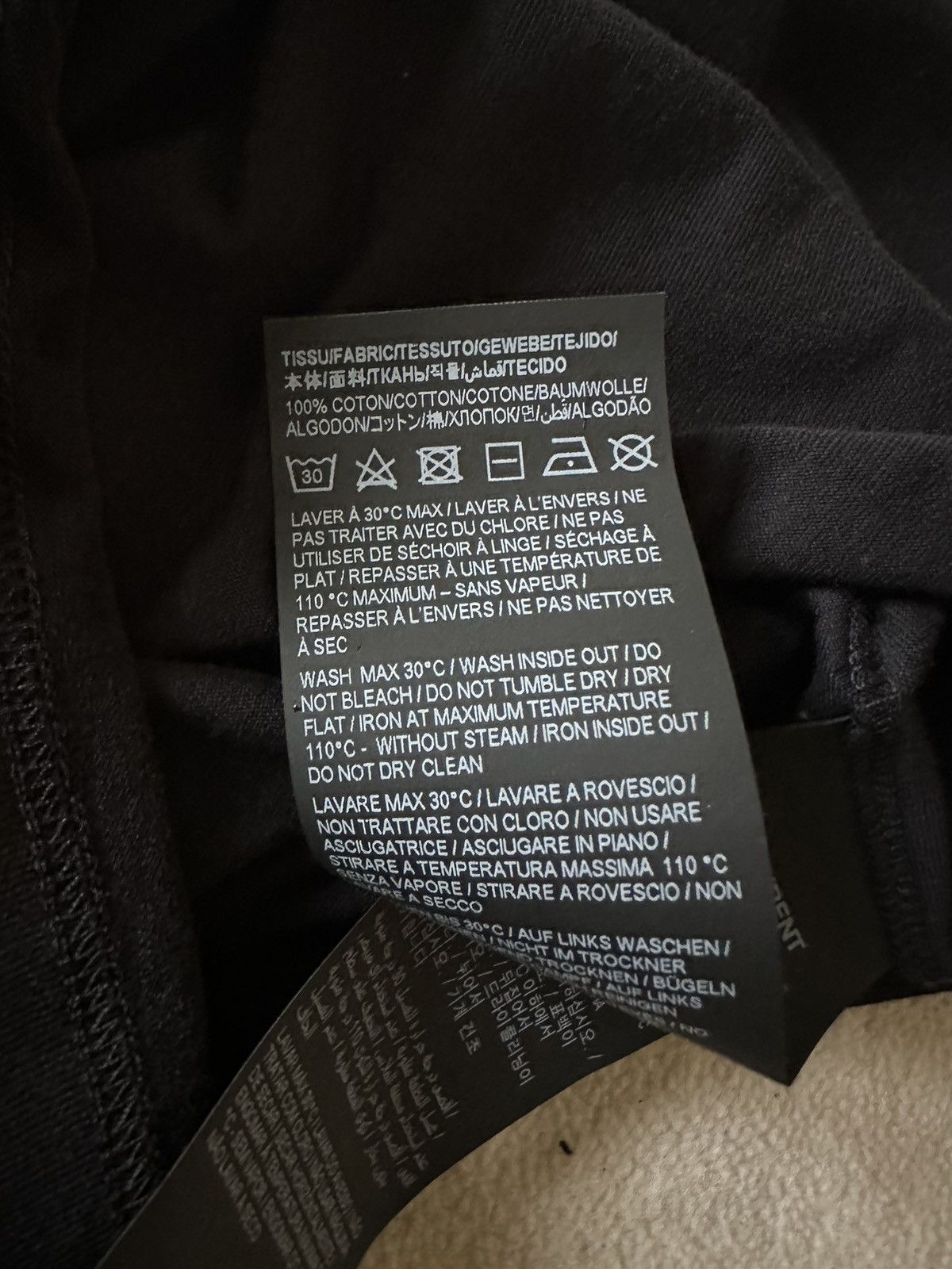 Saint Laurent Paris $550 FW22 Saint Laurent Rive Gauche logo t shirt XL Grail Size US XL / EU 56 / 4 - 15 Thumbnail