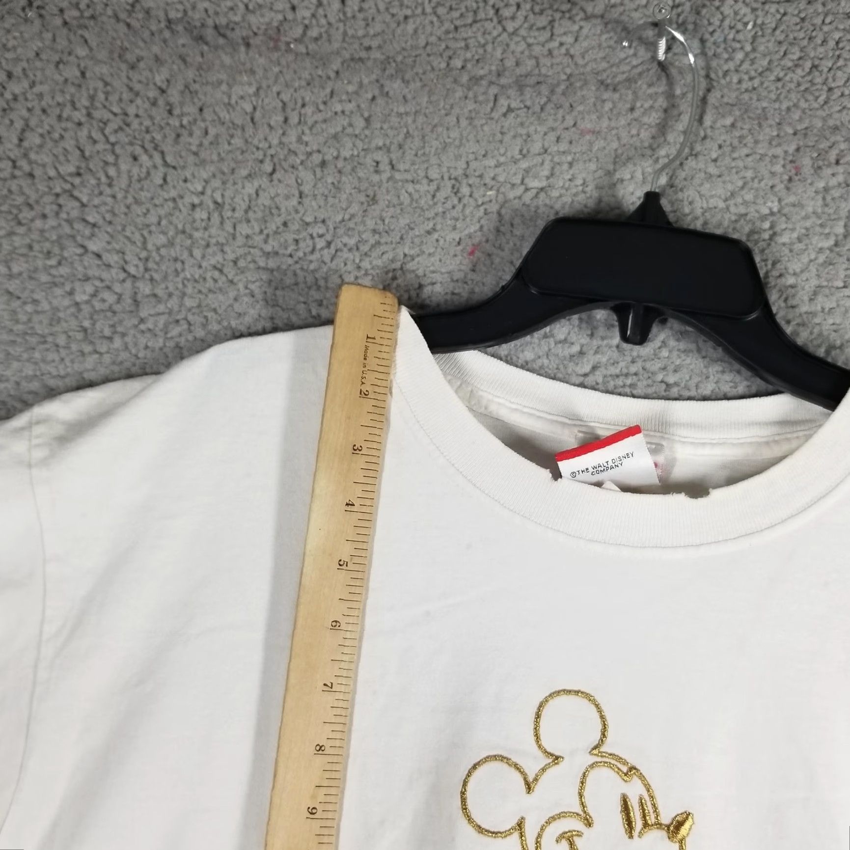 Disney VINTAGE Walt Disney World White Shirt Mens Large Mickey Mouse Embroidered Graphic Tee 90s Size US L / EU 52-54 / 3 - 6 Thumbnail
