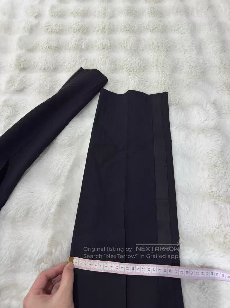 Saint Laurent Paris Saint Laurent Paris Dark Pattern Men's Smoking Trousers Size US 36 / EU 52 - 9 Thumbnail