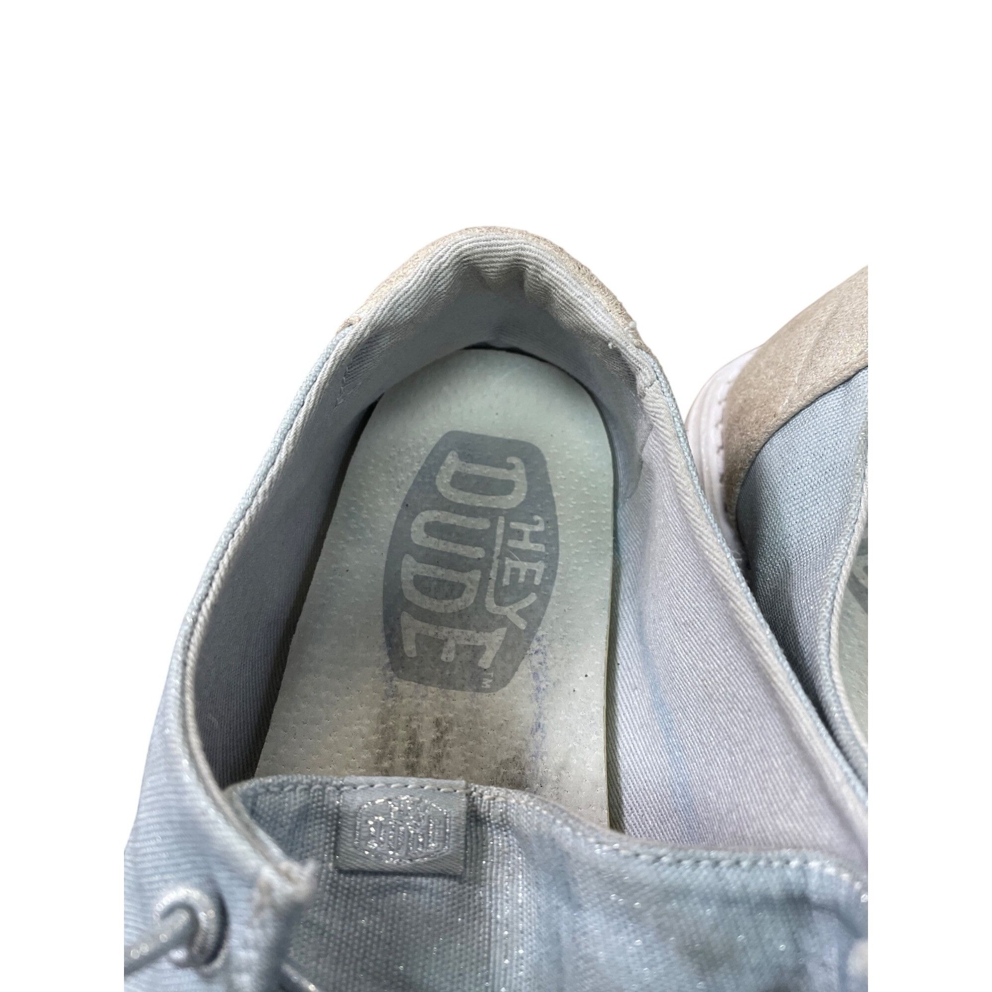 Other Hey Dude Wendy Glitter womans gray slip on Loafers shoes sz Size US 9 / IT 39 - 9 Thumbnail