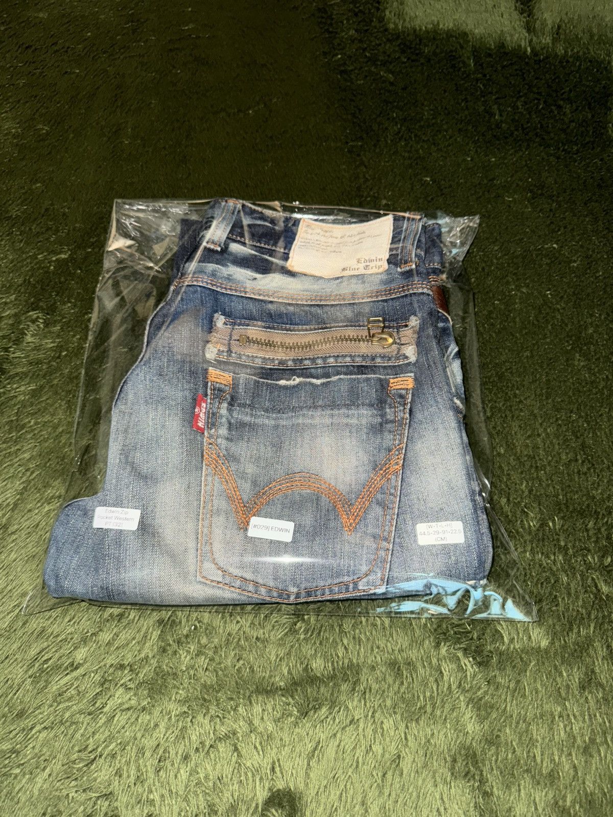 Edwin [32] EDWIN MADE IN JAPAN Zip Pocket Denim Pants Size US 32 / EU 48 - 13 Thumbnail