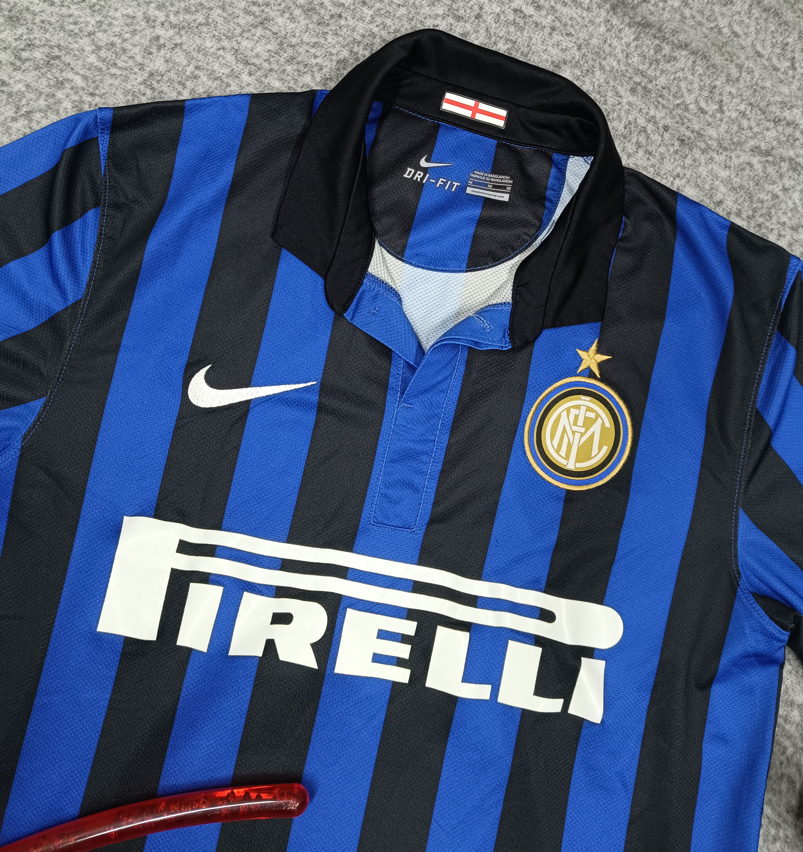 Nike Inter Milan Shirt 2011 2012 Blue Home Nike Football Soccer Size US M / EU 48-50 / 2 - 2 Thumbnail