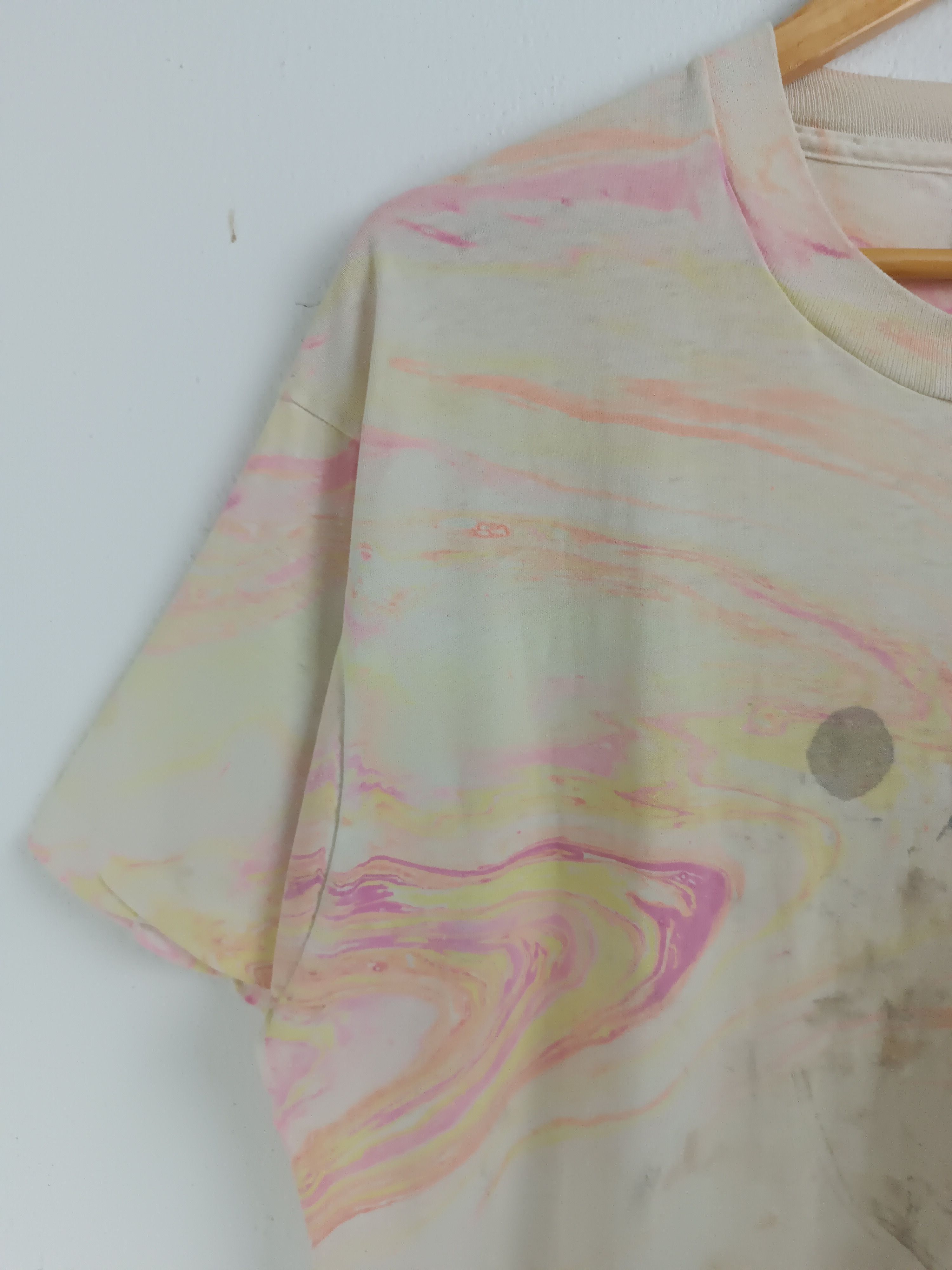 Vintage THRASHED FADED VINTAGE 80'S PINK FLOYD PATCHES RARE TEE Size US XL / EU 56 / 4 - 6 Thumbnail