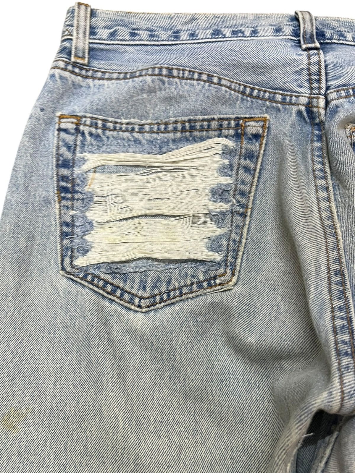 Japanese Brand Vintage Japanese Brand Ripped Distressed Denim Size US 30 / EU 46 - 7 Thumbnail