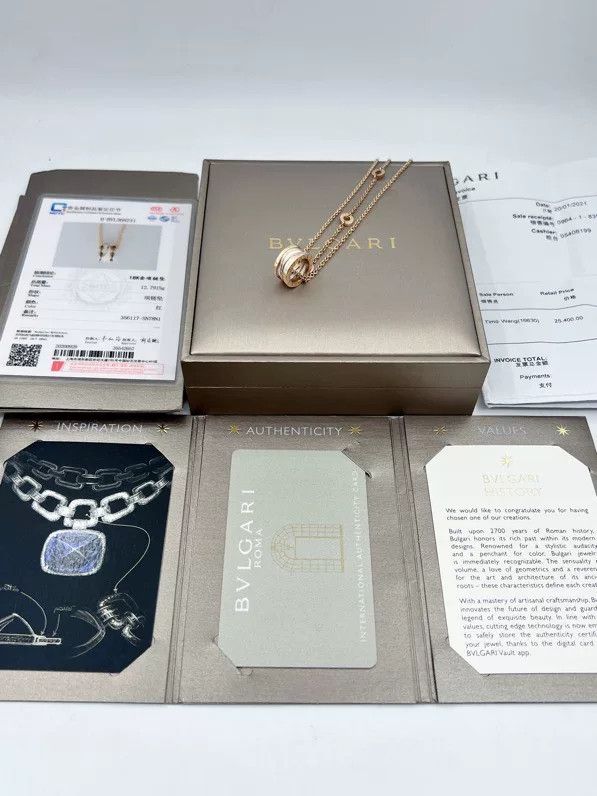 Bvlgari Bulgari B.ZERO1 18k Rose Gold Necklace Size ONE SIZE - 1 Thumbnail