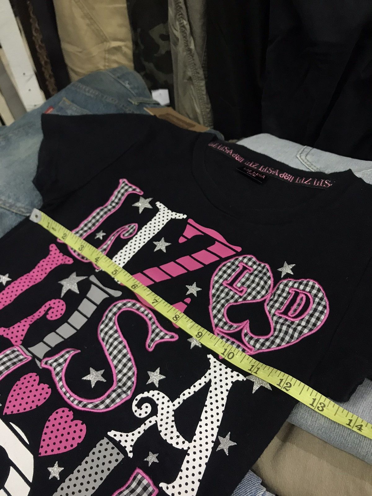 レア✨Y2K archive LIZLISA ロゴ　ニット　ビンテージ LIZ LISA Doll Knit Zip Hoodie Black Shibuya109 Gal GYARU