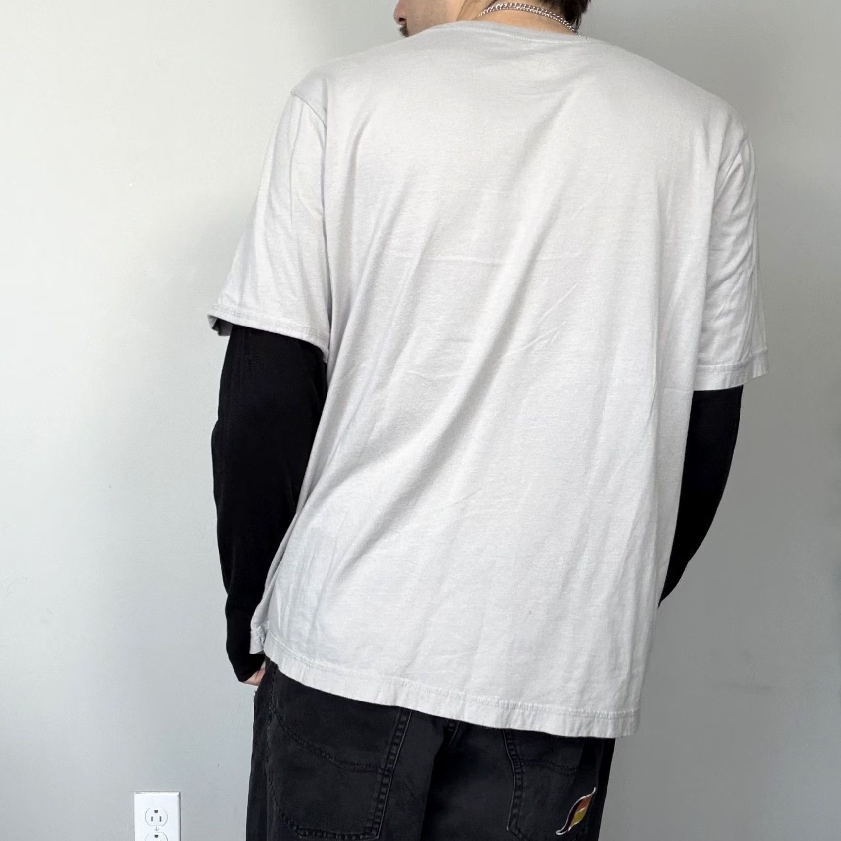 Vintage Y2K Gothic Grunge Shirt XL Gray Loyalty Cross Graphic Thermal Long Sleeve Shirt Size US XL / EU 56 / 4 - 2 Thumbnail
