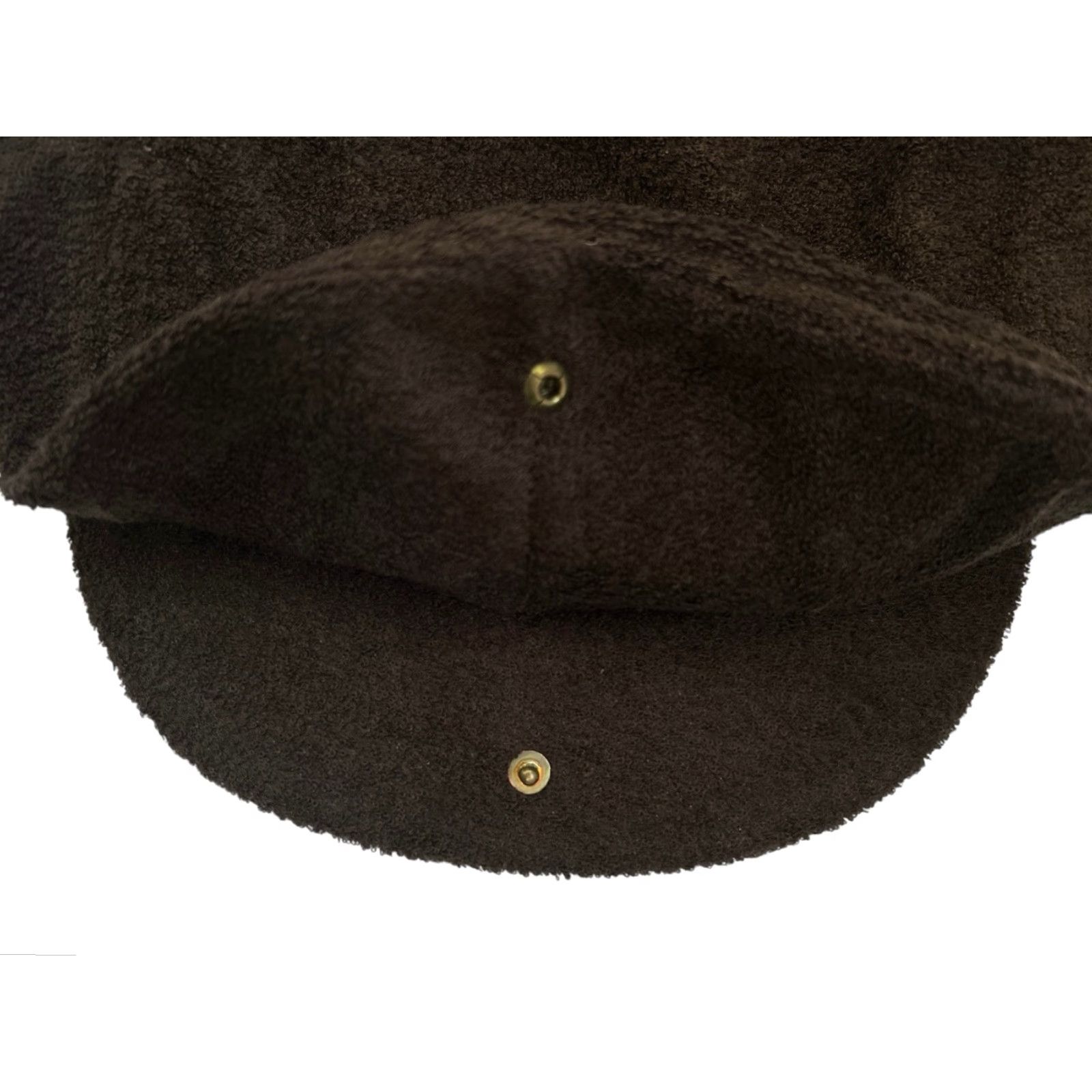 Vintage VINTAGE cabbie drivers flat cap hat adult Large NWOT deadstock 90s made in USA brown terry cloth exterior snap on bill Mens Hats Size ONE SIZE - 8 Thumbnail