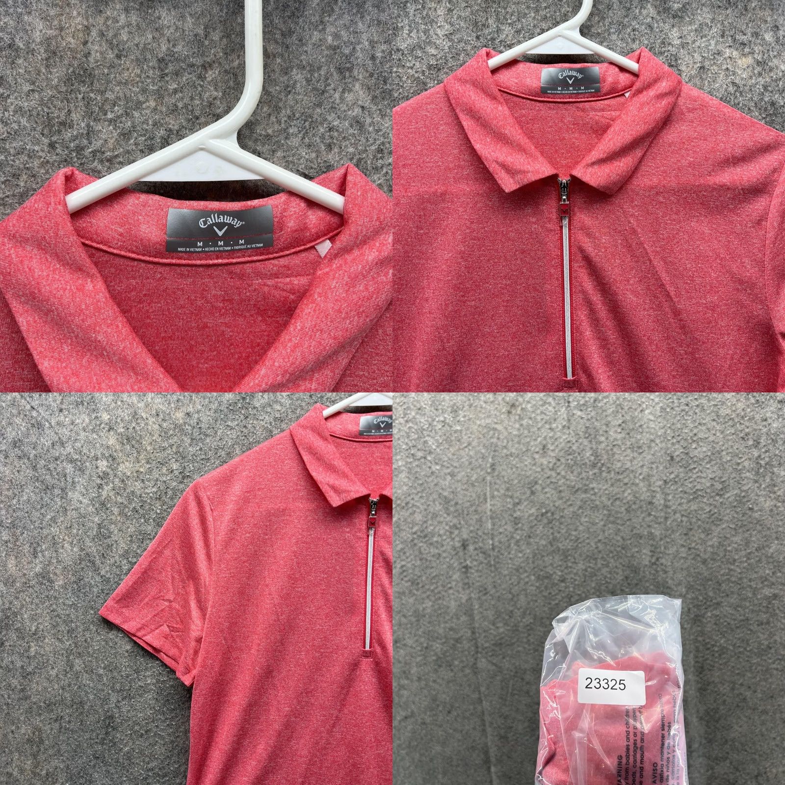 Callaway Callaway Polo Shirt Women Medium Pink Short Sleeve Knit Polyester Button Collar Polo Basic All Seasons Slim Fit Regular The End Mens Womens Boys Girls Size M / US 6-8 / IT 42-44 - 8 Thumbnail
