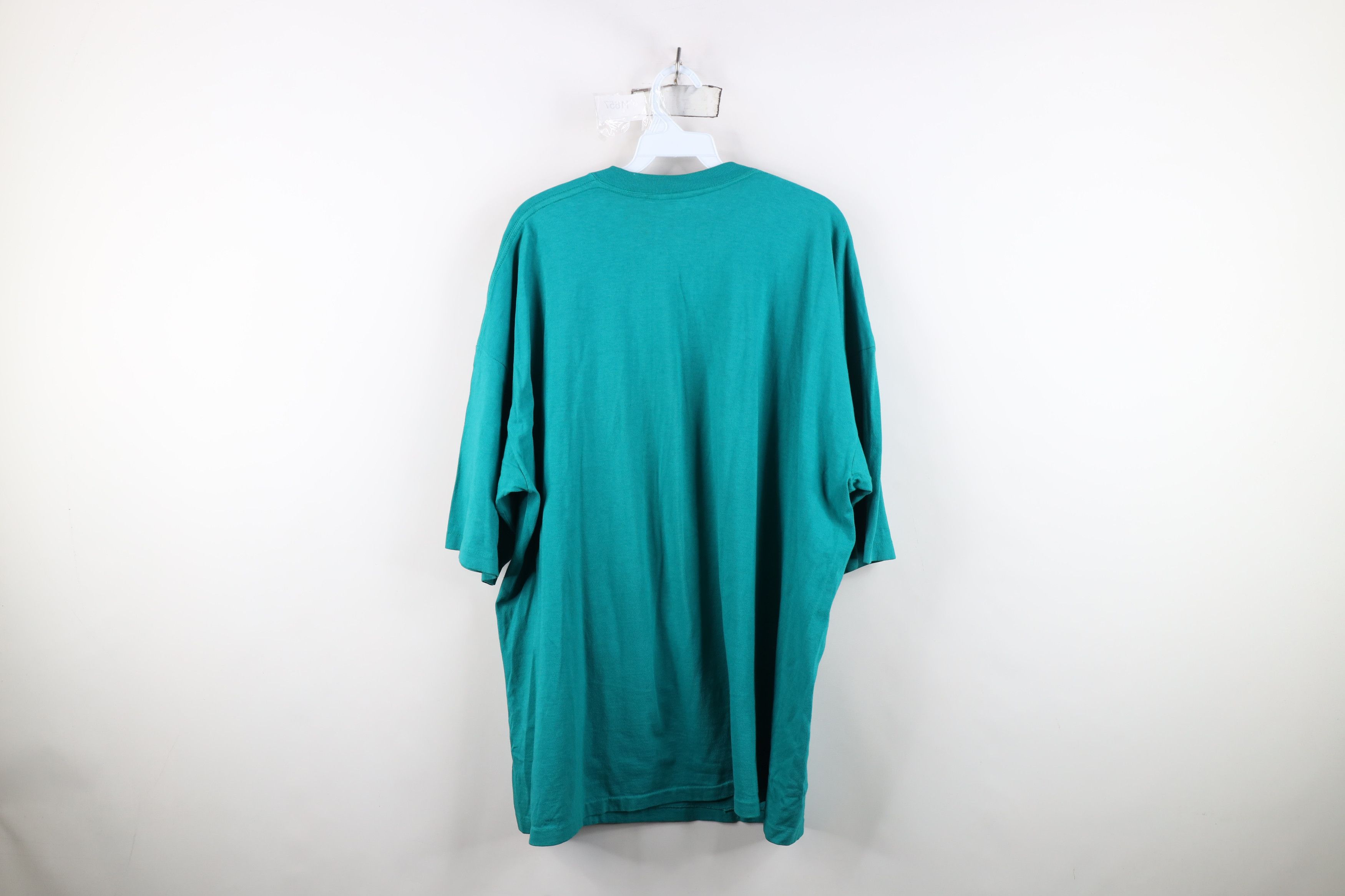 Vintage Vintage 90s Streetwear Fishing Short Sleeve T-Shirt Teal USA Size US XXL / EU 58 / 5 - 13 Thumbnail