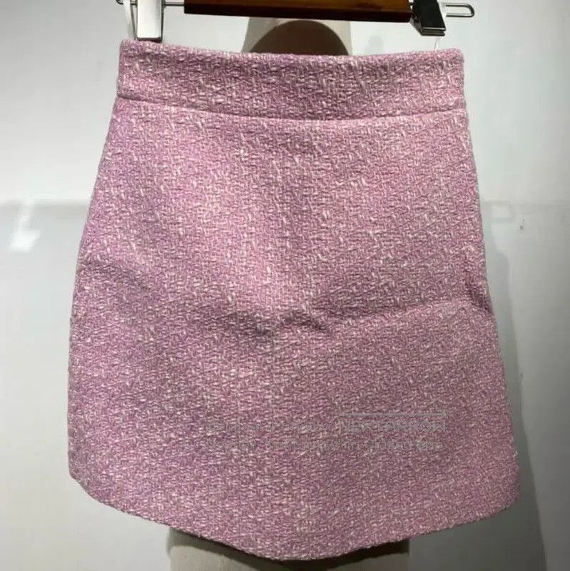 Miu Miu Pink Cotton Mini Skirt .