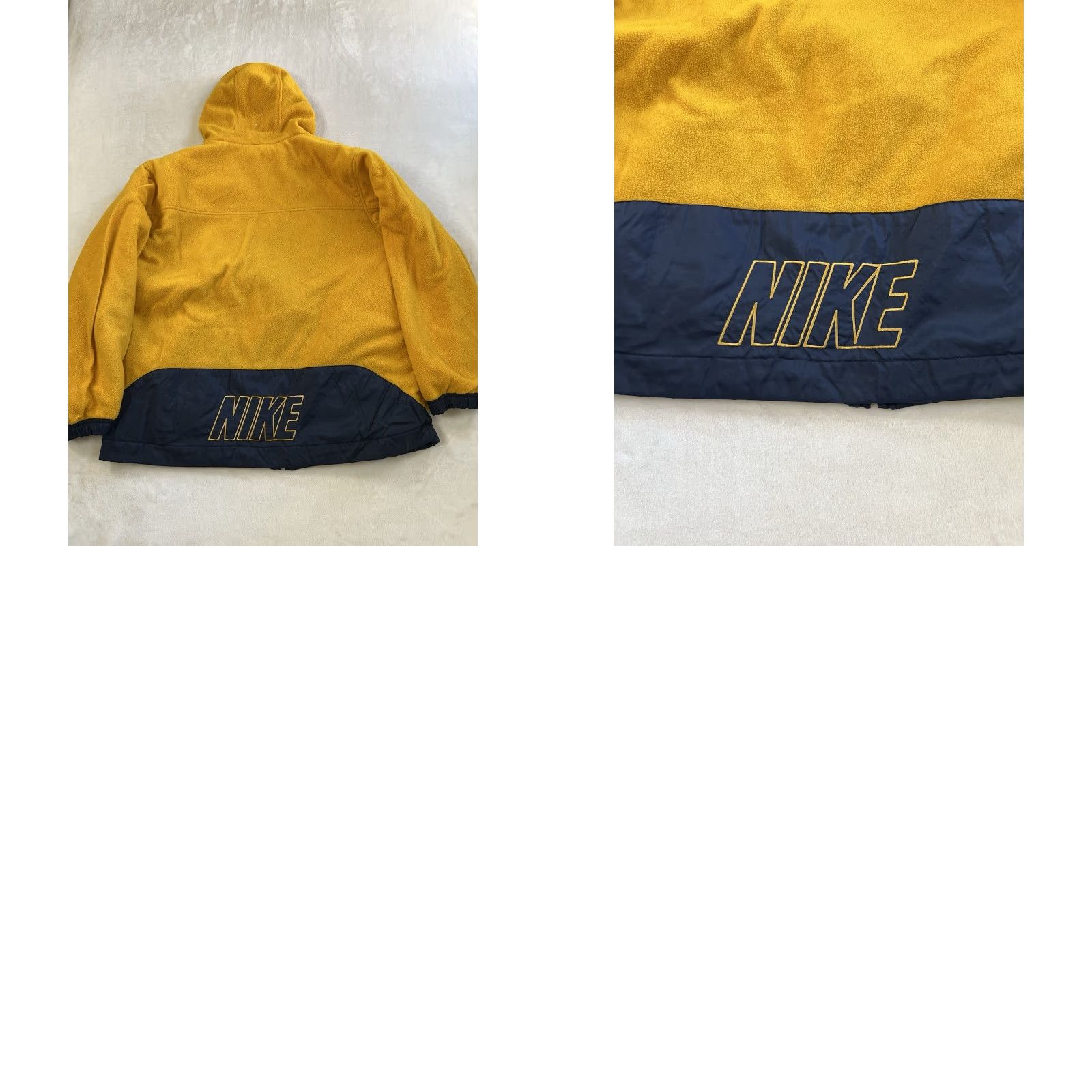Nike VINTAGE Nike Reversible Jacket Mens L Blue Yellow Fleece Nylon Zip 90s Classic Sports Casual Size US L / EU 52-54 / 3 - 10 Thumbnail