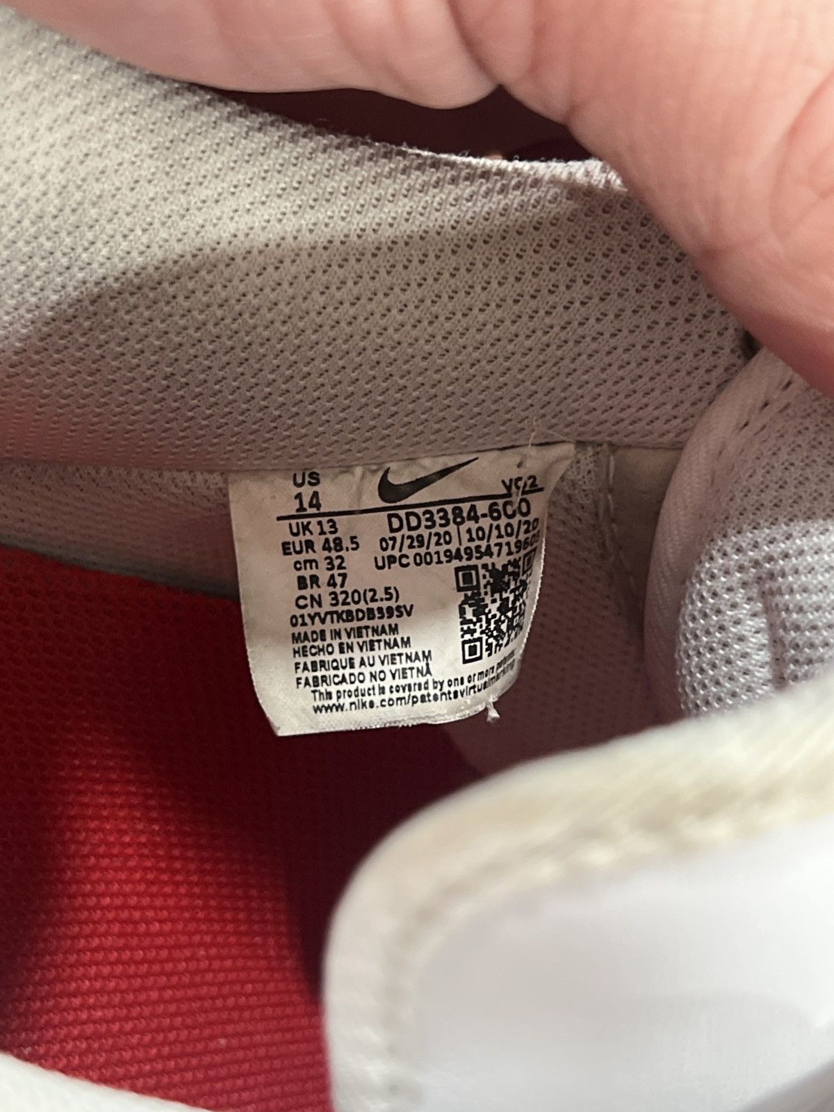 Nike Nike “Valentine’s Day Love Letter” Air Force 1 Size US 14 / EU 47 - 4 Thumbnail