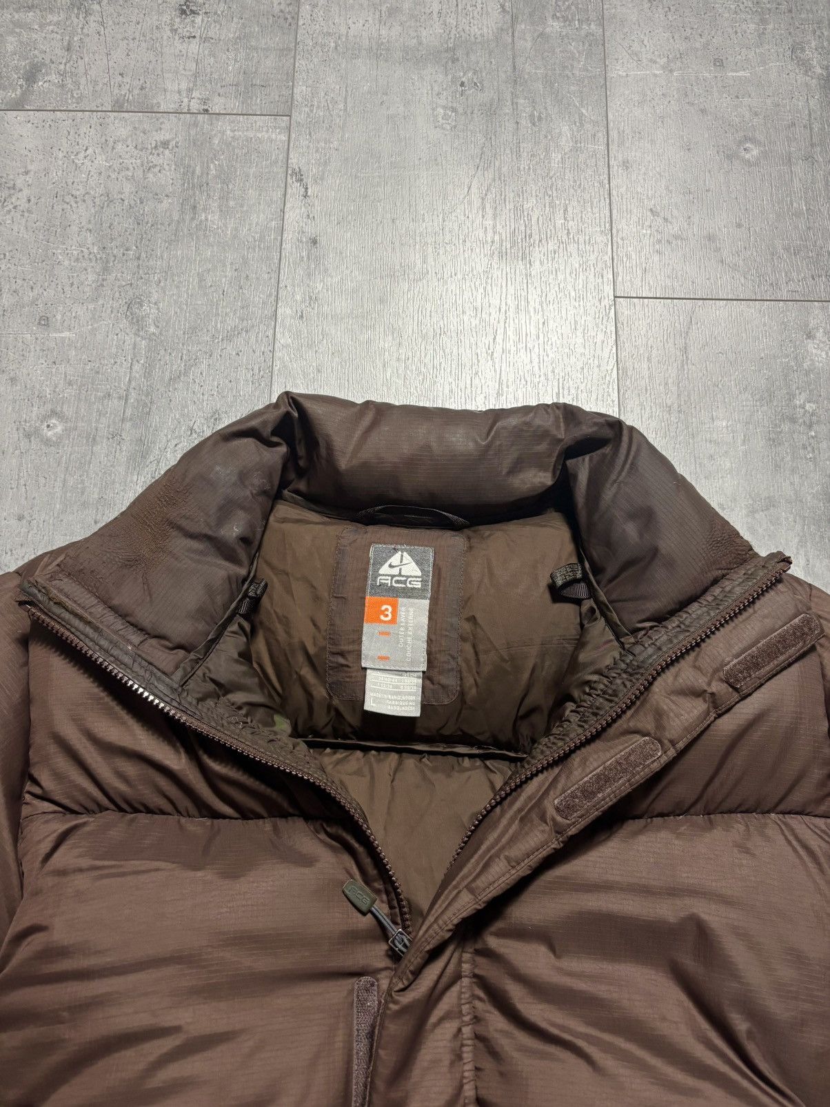 Nike ACG Vintage 2000’s Nike ACG No Sew Brown Puffer Jacket Size US L / EU 52-54 / 3 - 9 Thumbnail