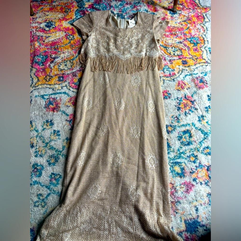 Vintage gold dress by cartise