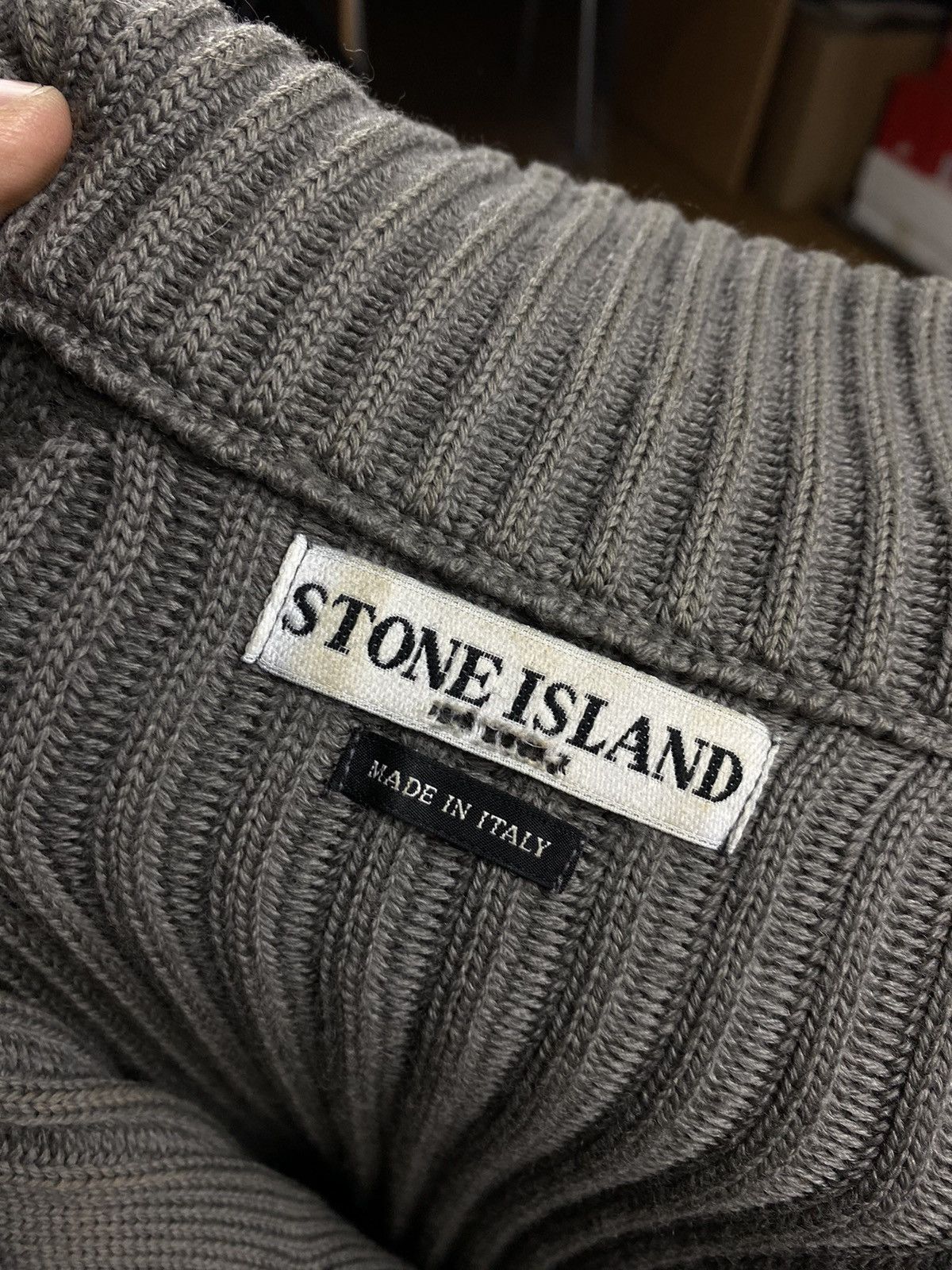 Massimo Osti Vintage 00s Stone Island Massimo Osti Wool Knitted Sweater Size US L / EU 52-54 / 3 - 14 Thumbnail