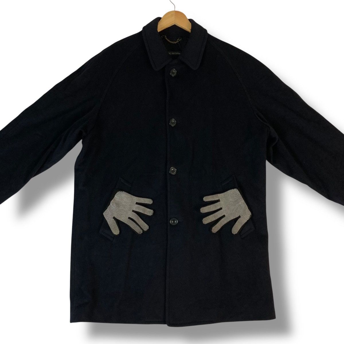 Brooks Brothers 🇬🇧 VINTAGE BROOKS BROTHERS WOOL OVERCOAT JACKET Size US M / EU 48-50 / 2 - 3 Thumbnail