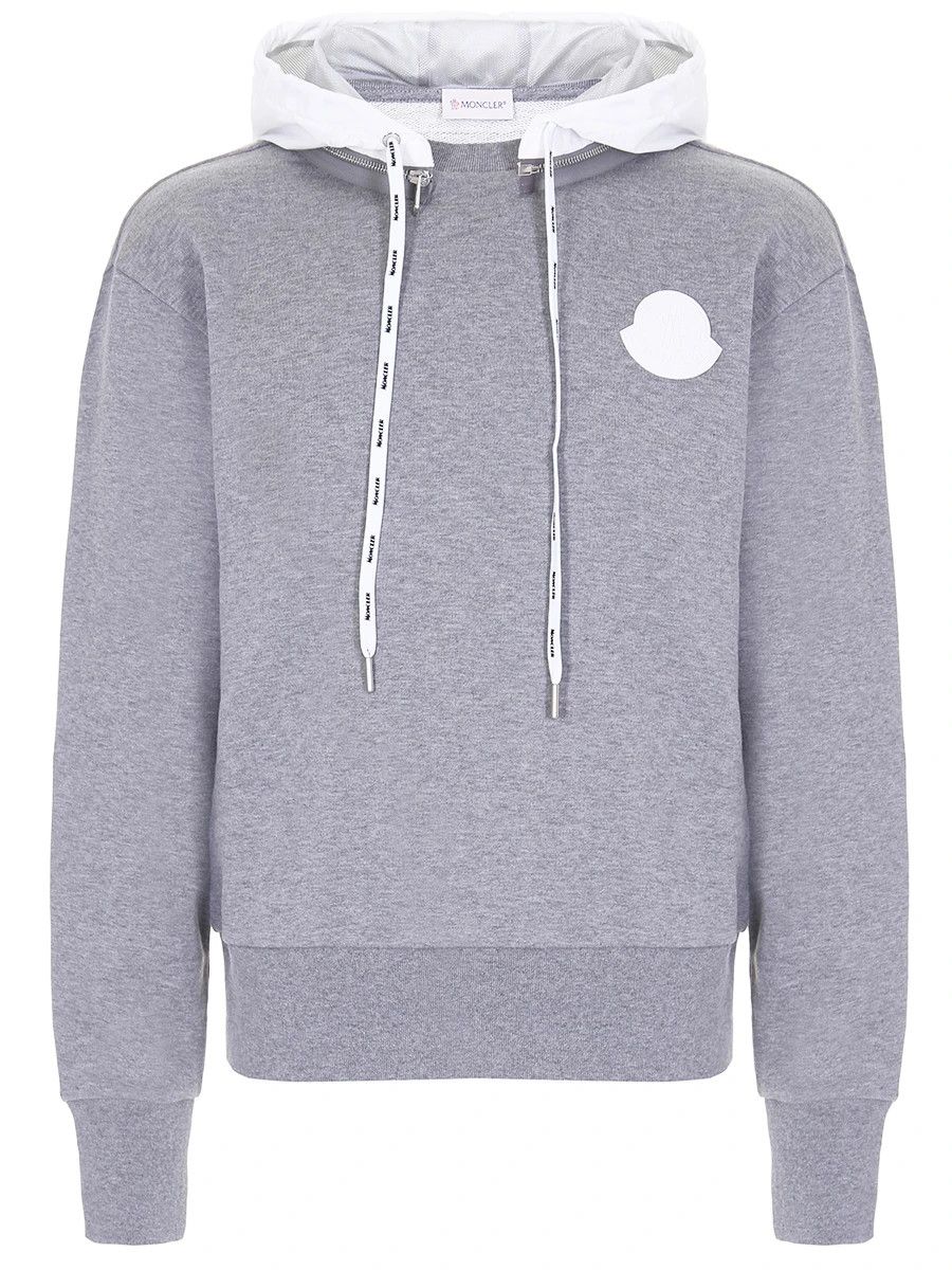 Moncler o1tko10825 Logo Hoodie in Grey Size US L / EU 52-54 / 3 - 1 Thumbnail