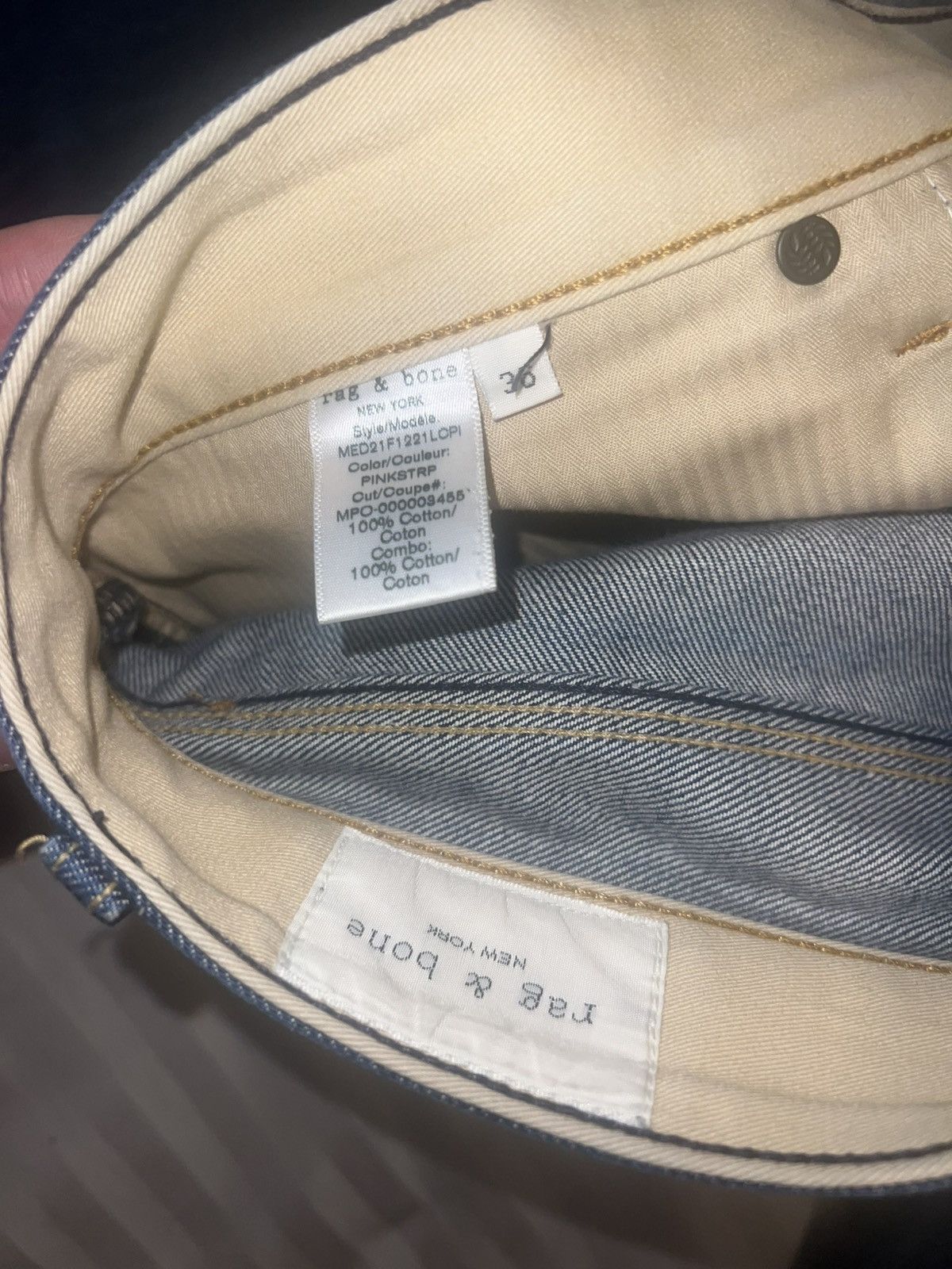 Rag & Bone Straight Leg Selvedge Denim Rag and Bone Size US 36 / EU 52 - 6 Thumbnail