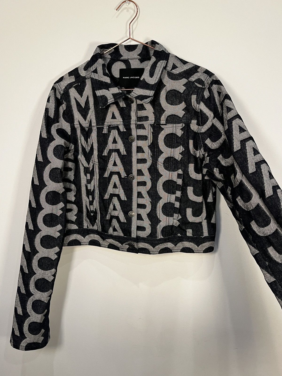 Marc Jacobs Marc Jacobs Raw Denim Monogram Jacket (unisex) Size US L / EU 52-54 / 3 - 10 Thumbnail