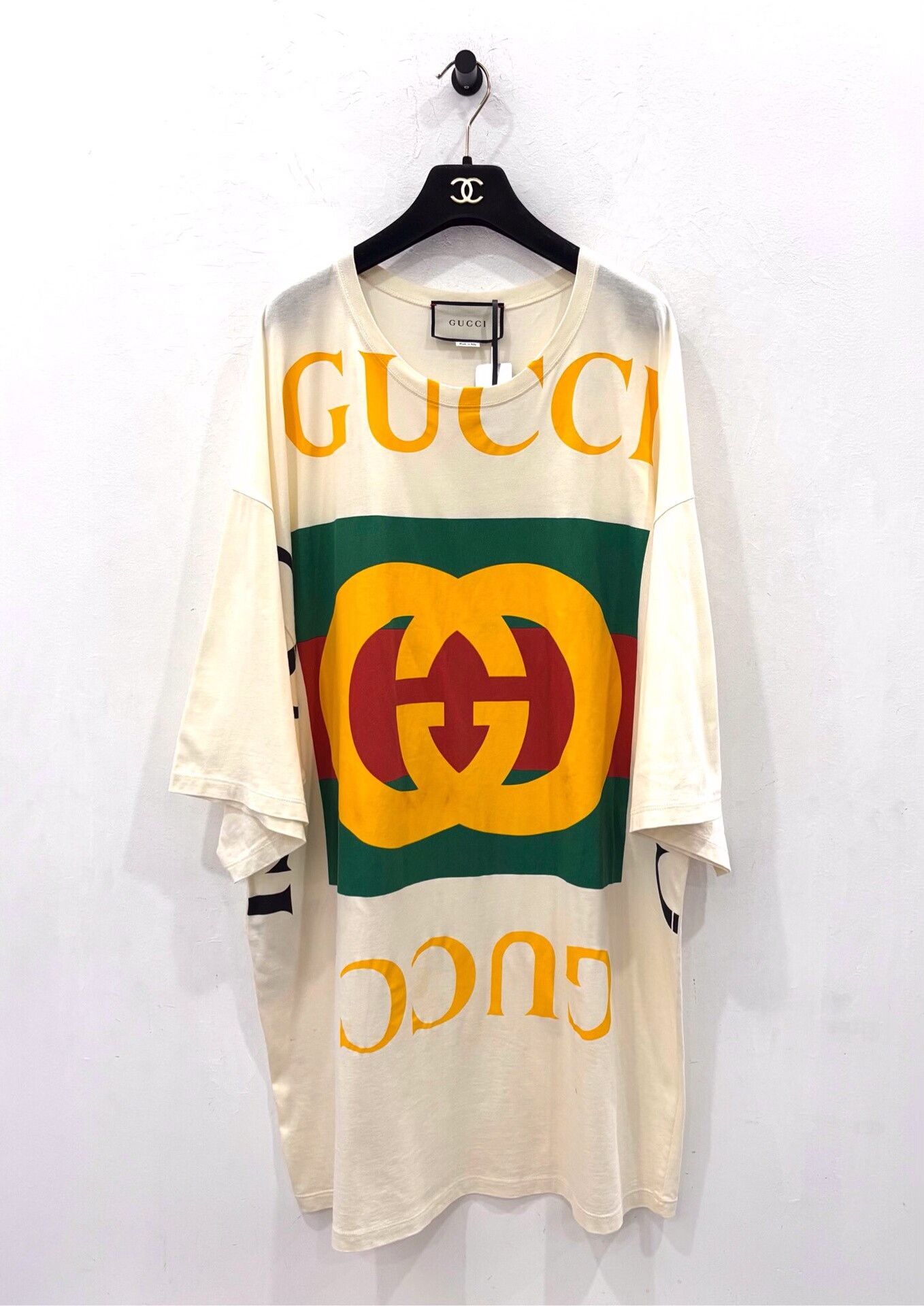 Gucci Gucci Double G Logo White Short-Sleeve Tee Size US M / EU 48-50 / 2 - 1 Thumbnail