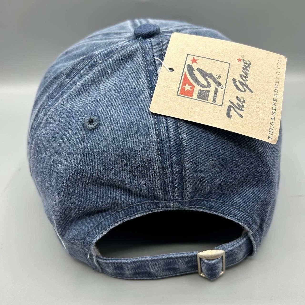 The Game Georgetown Hoyas Hat Men Blue Denim NCAA Strap Back Cotton Size ONE SIZE - 5 Thumbnail