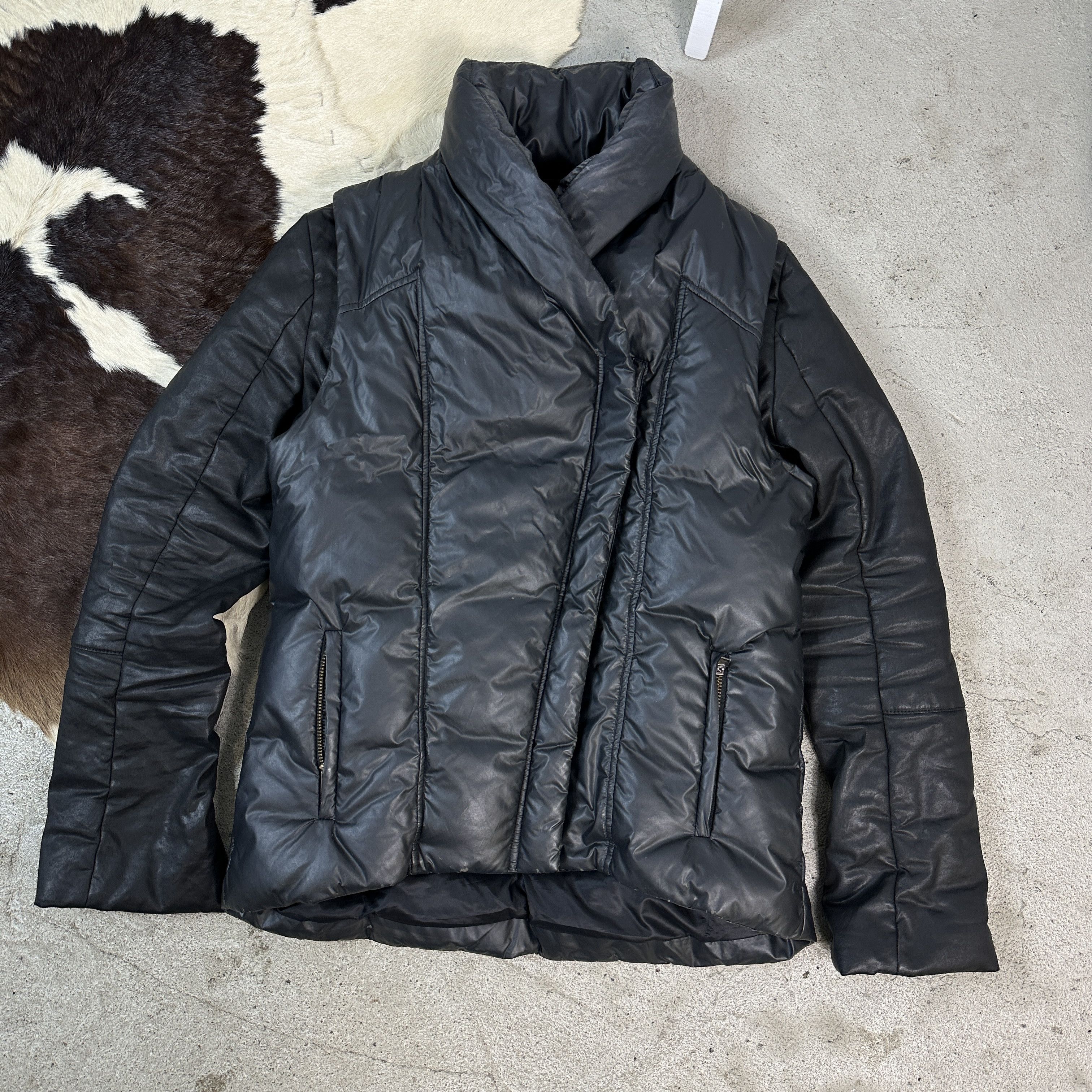 Helmut Lang × Vintage Vintage Helmut Lang Hybrid Puffer Jacket Size M / US 6-8 / IT 42-44 - 4 Thumbnail