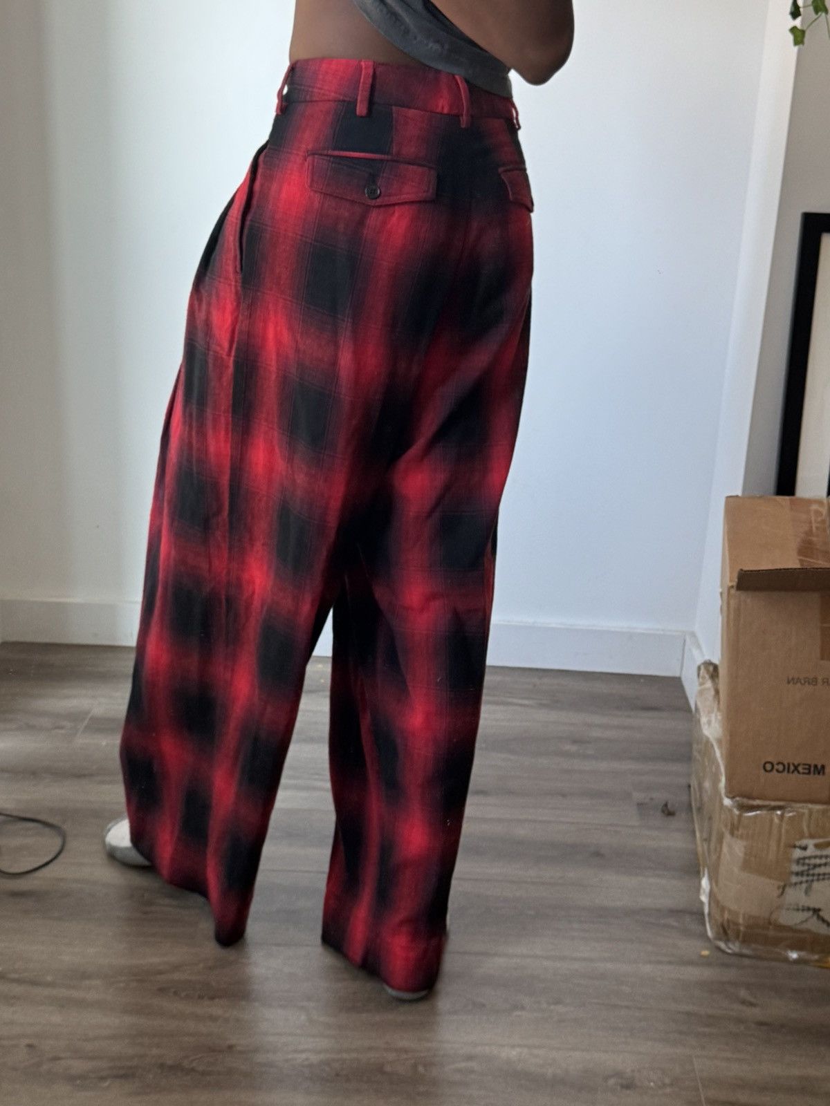 LUU DAN Luu dan Plaid Pleated trousers Size US 30 / EU 46 - 2 Thumbnail