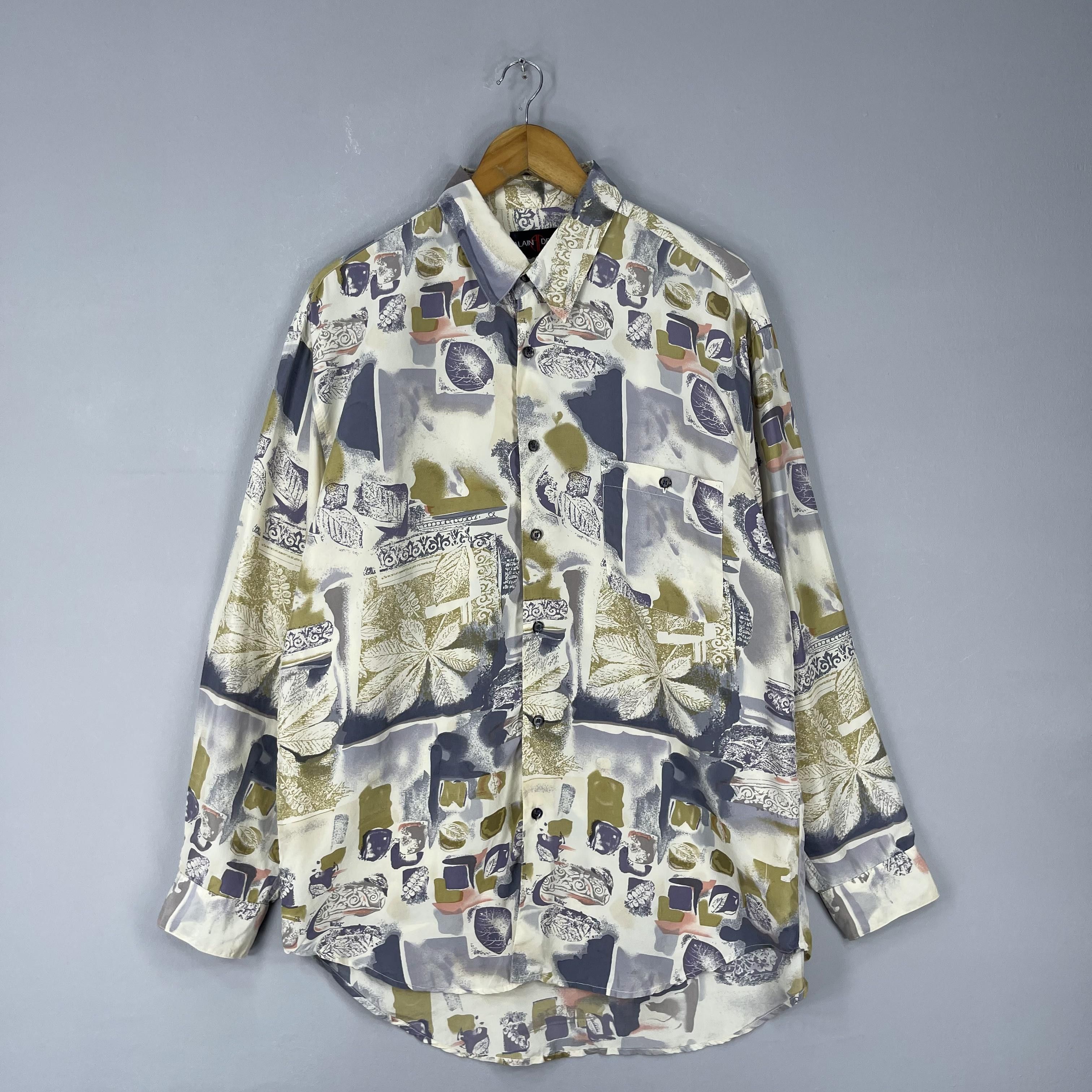 Japanese Brand Vintage ALIAN DELON Pop Art Paint Motive Artwork Shirt Size US L / EU 52-54 / 3 - 4 Thumbnail
