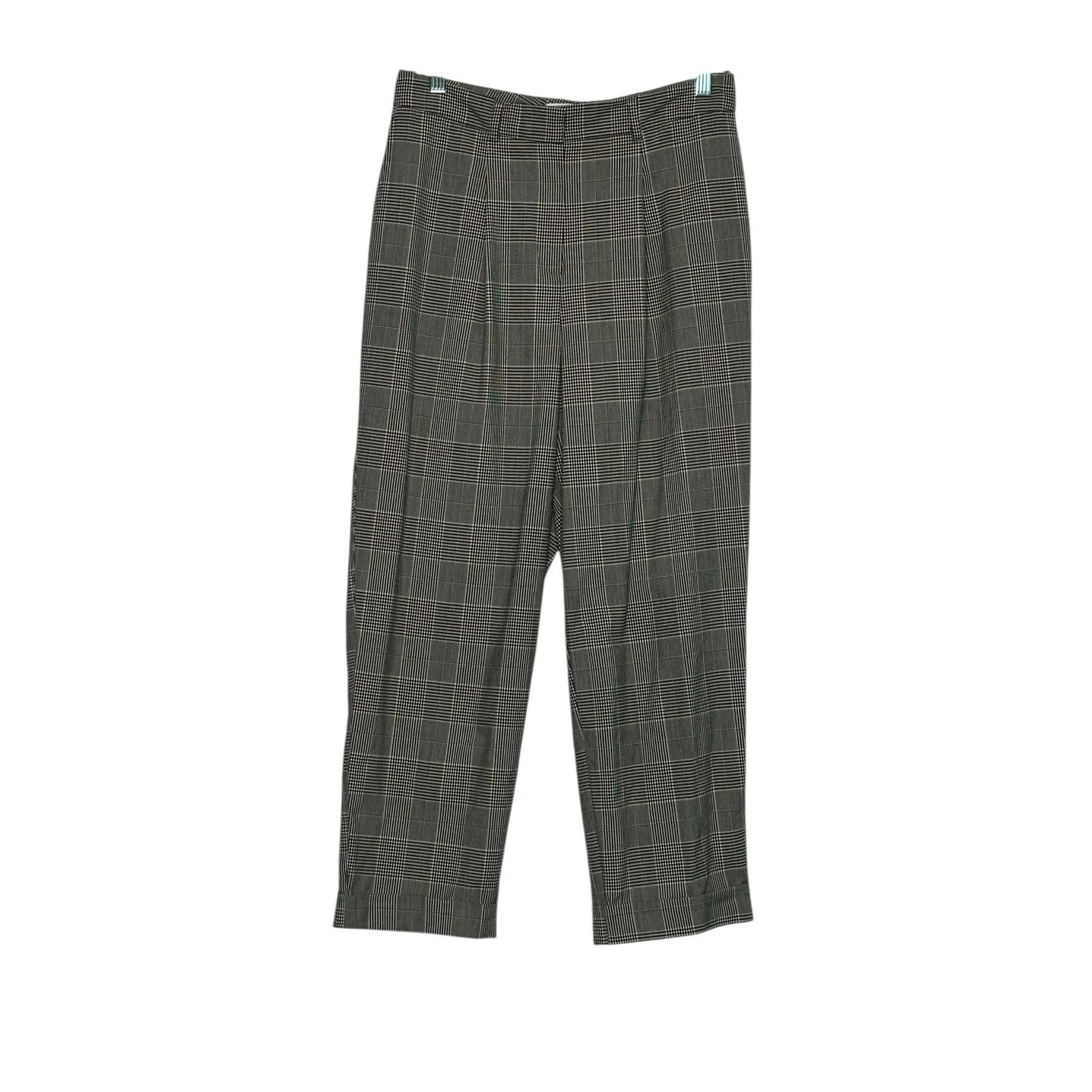 Warehouse Warehouse gray plaid high waisted pleated pants size 12 Size 34" / US 12 / IT 48 - 10 Thumbnail
